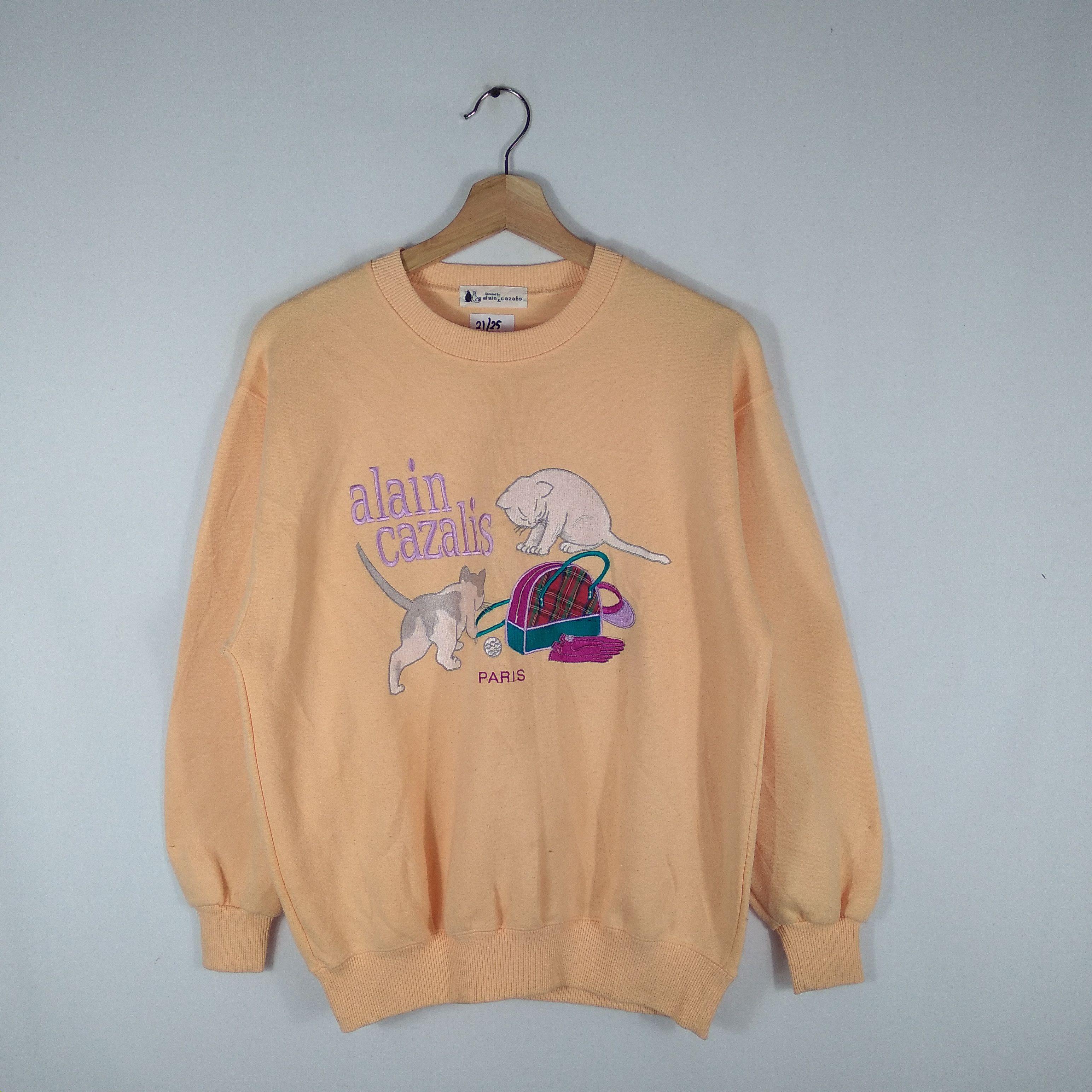 Designer × Other × Vintage Vintage Paris Alain Cazalis View Of Cats Sweatshirts Size US M / EU 48-50 / 2 - 1 Thumbnail
