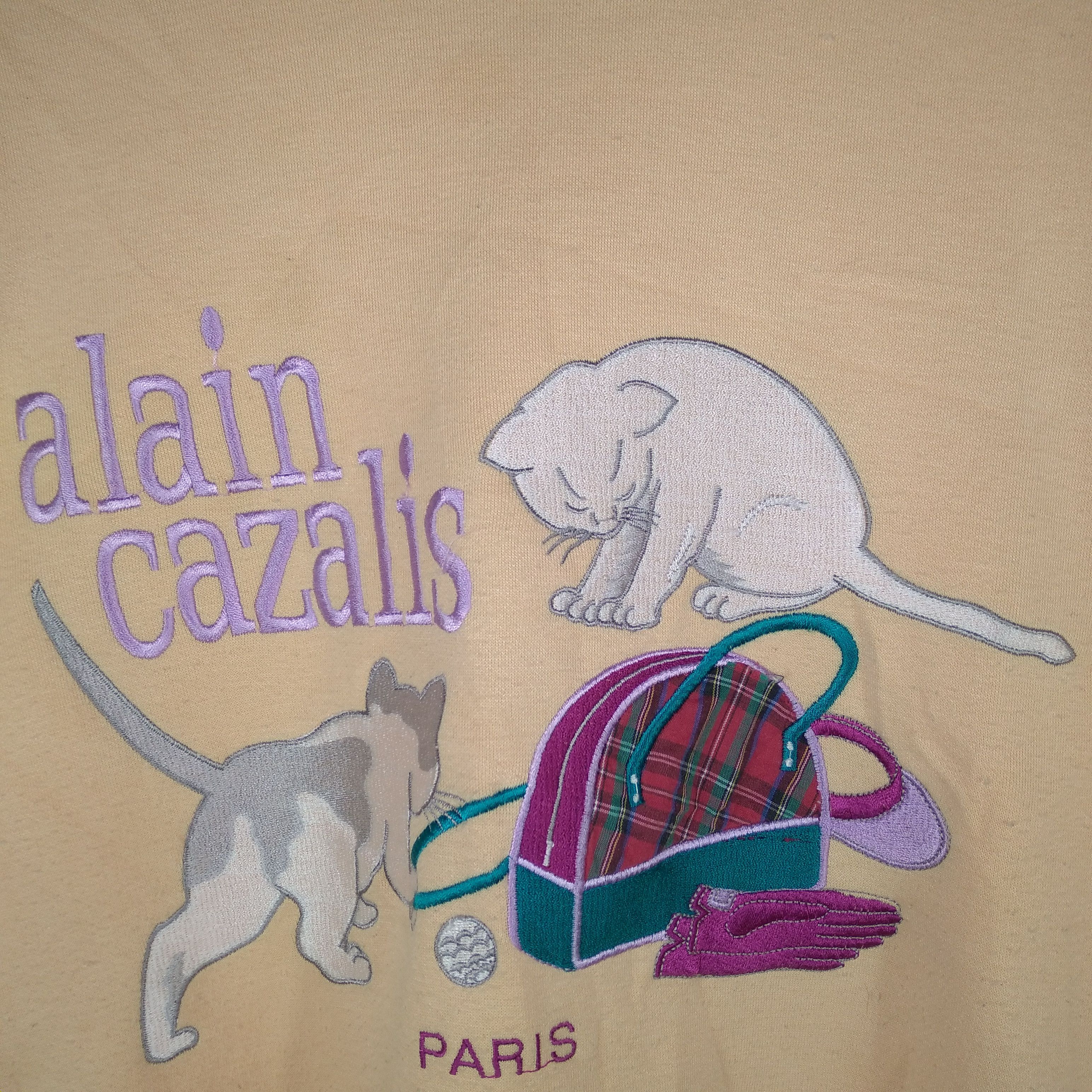 Designer × Other × Vintage Vintage Paris Alain Cazalis View Of Cats Sweatshirts Size US M / EU 48-50 / 2 - 4 Thumbnail