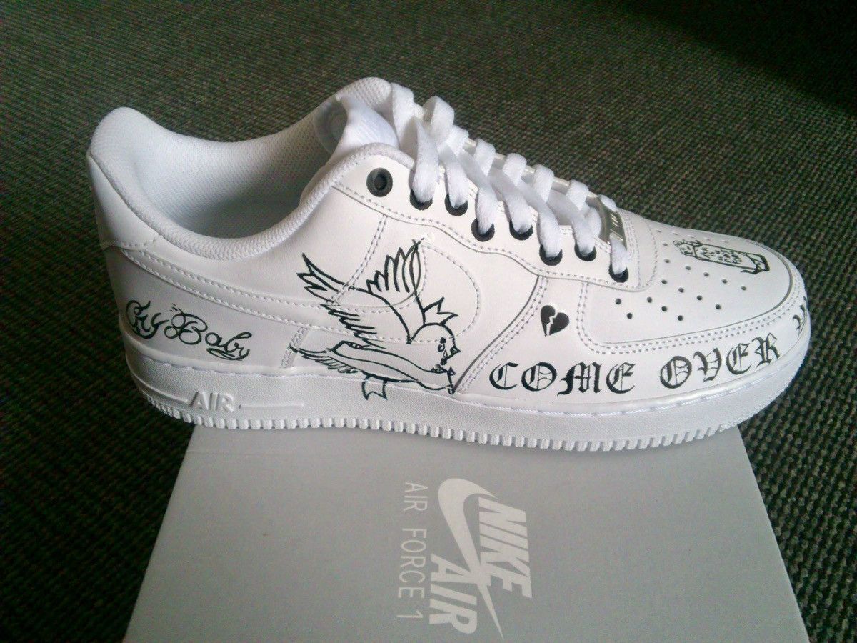 lil peep custom air force 1