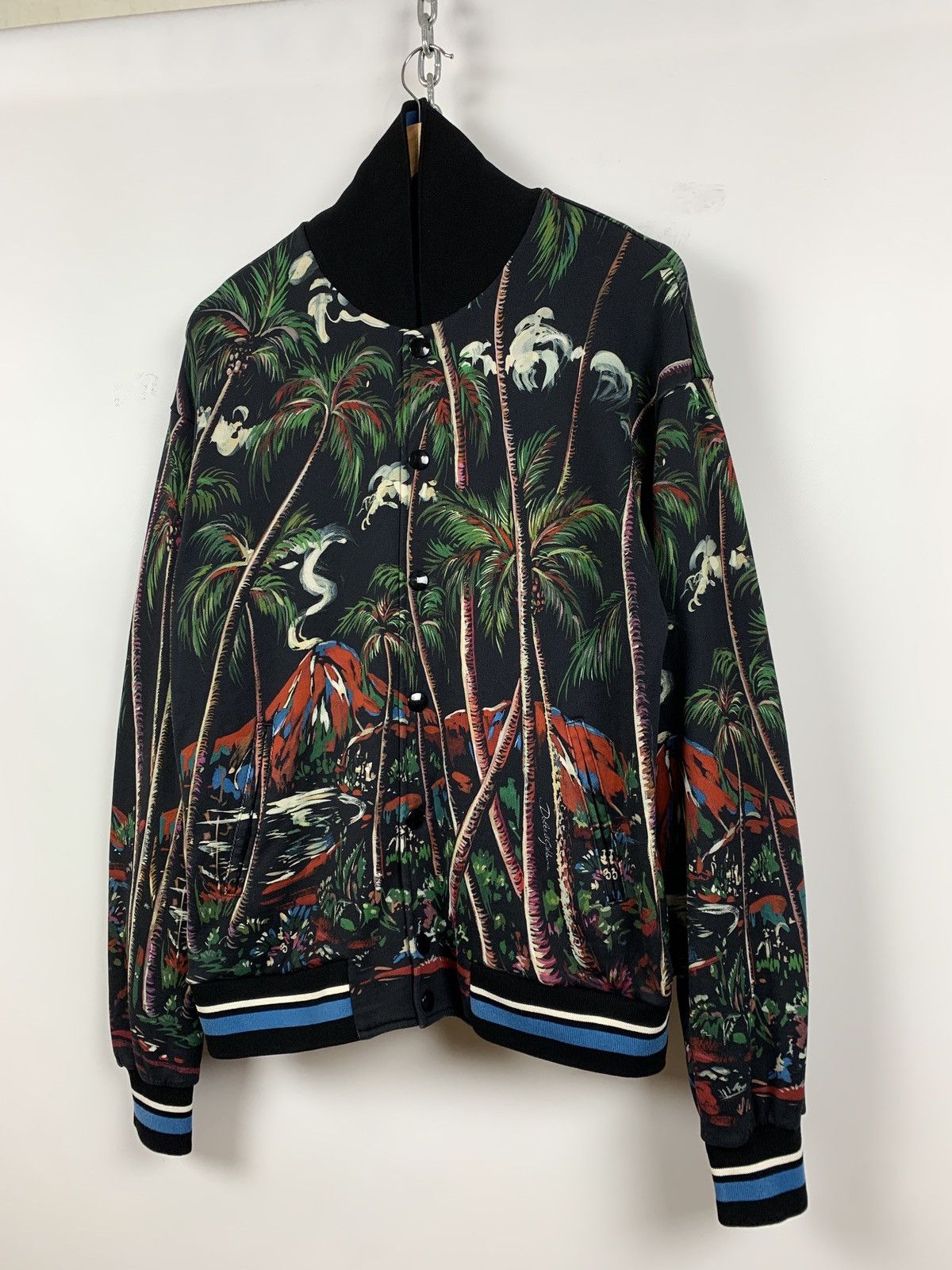 Dolce & Gabbana Dolce & Gabbana Volcano Sicily Print Bomber Jacket Size US M / EU 48-50 / 2 - 8 Thumbnail