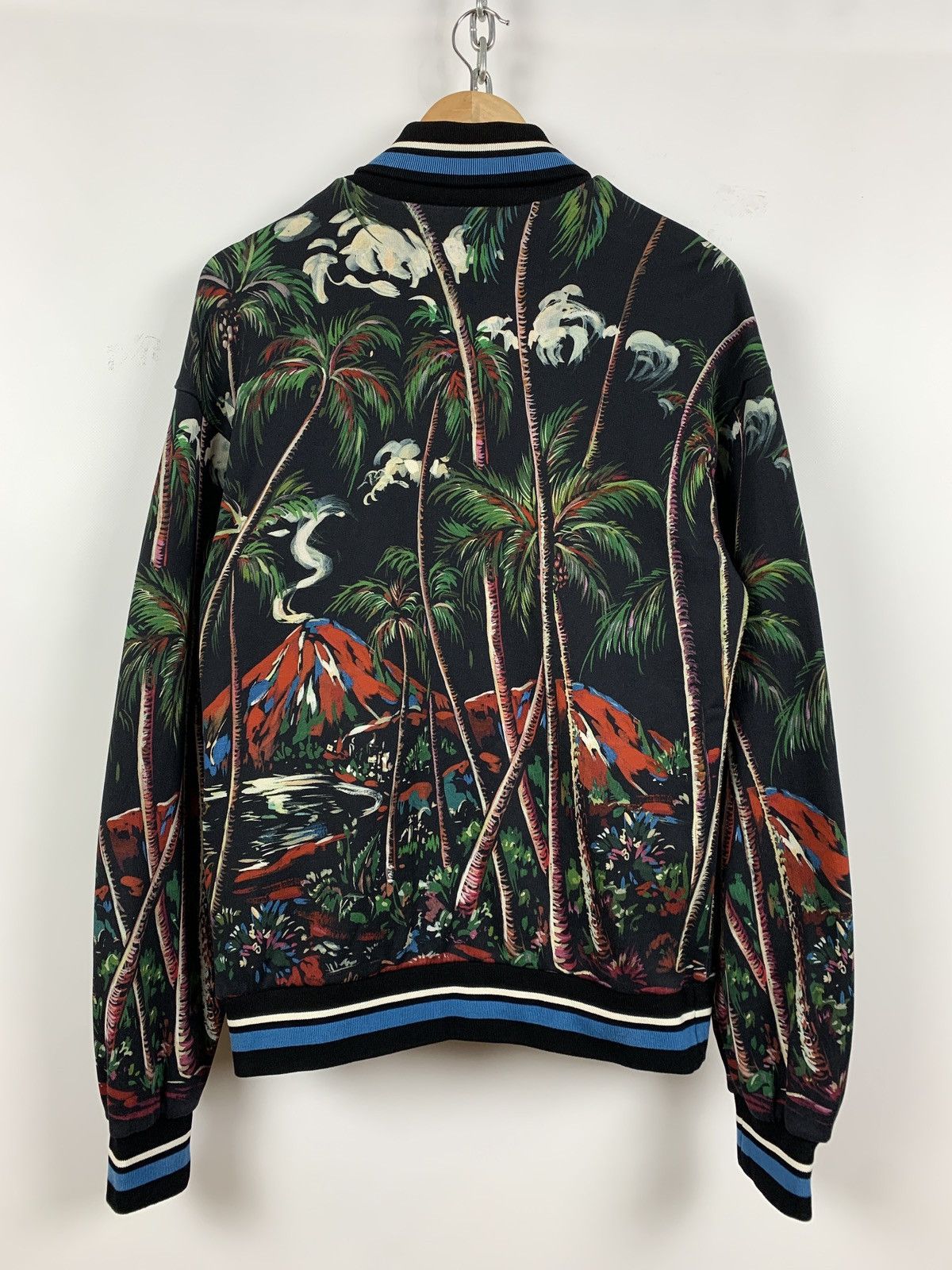 Dolce & Gabbana Dolce & Gabbana Volcano Sicily Print Bomber Jacket Size US M / EU 48-50 / 2 - 2 Thumbnail