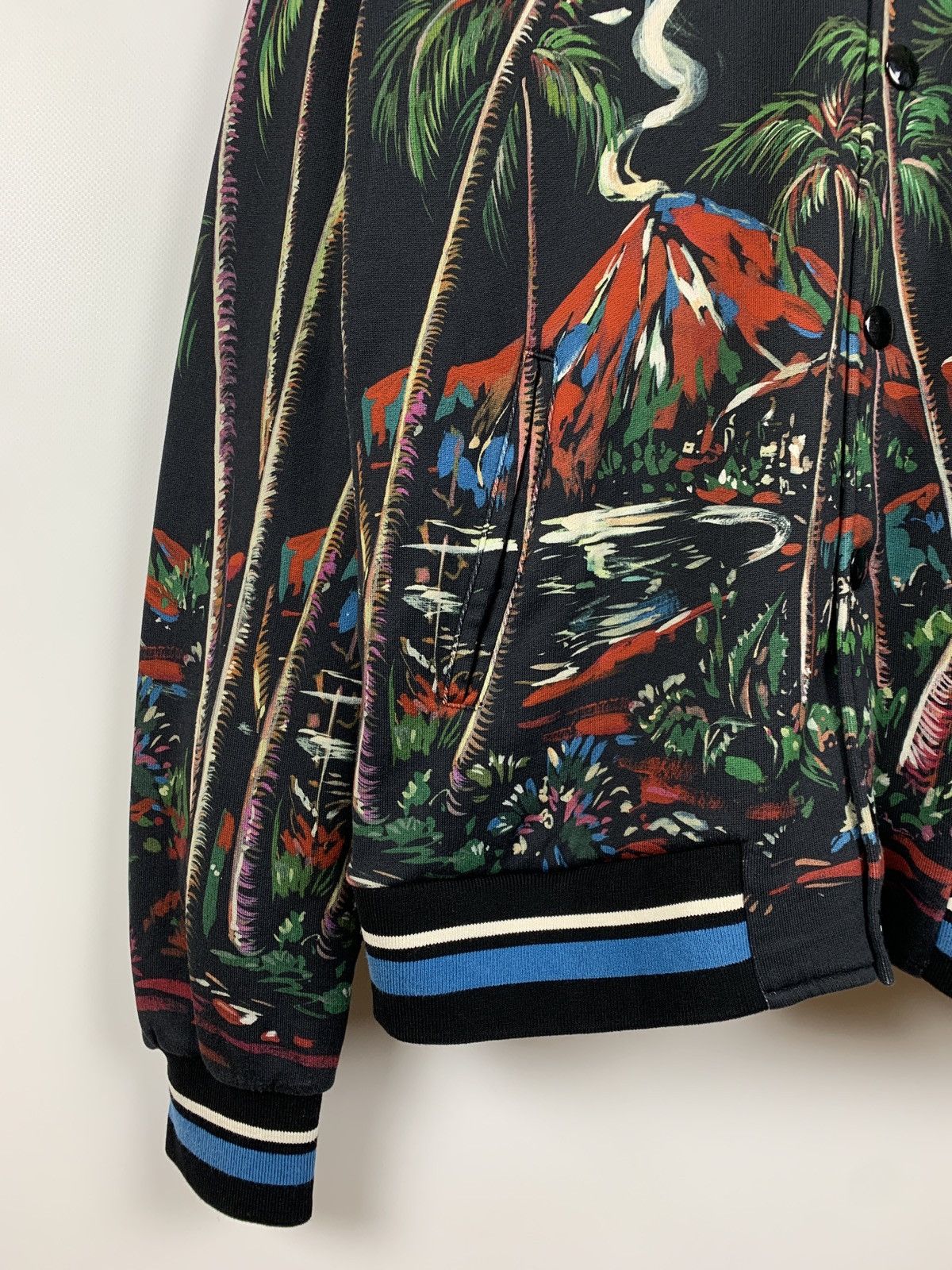 Dolce & Gabbana Dolce & Gabbana Volcano Sicily Print Bomber Jacket Size US M / EU 48-50 / 2 - 10 Thumbnail