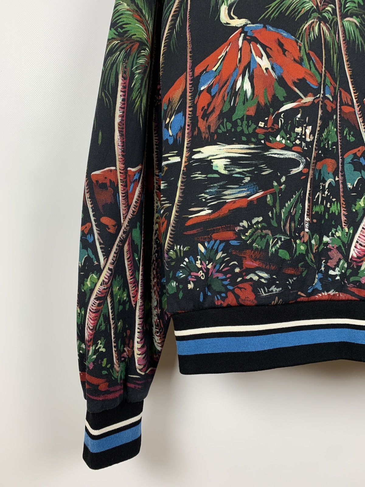 Dolce & Gabbana Dolce & Gabbana Volcano Sicily Print Bomber Jacket Size US M / EU 48-50 / 2 - 17 Thumbnail