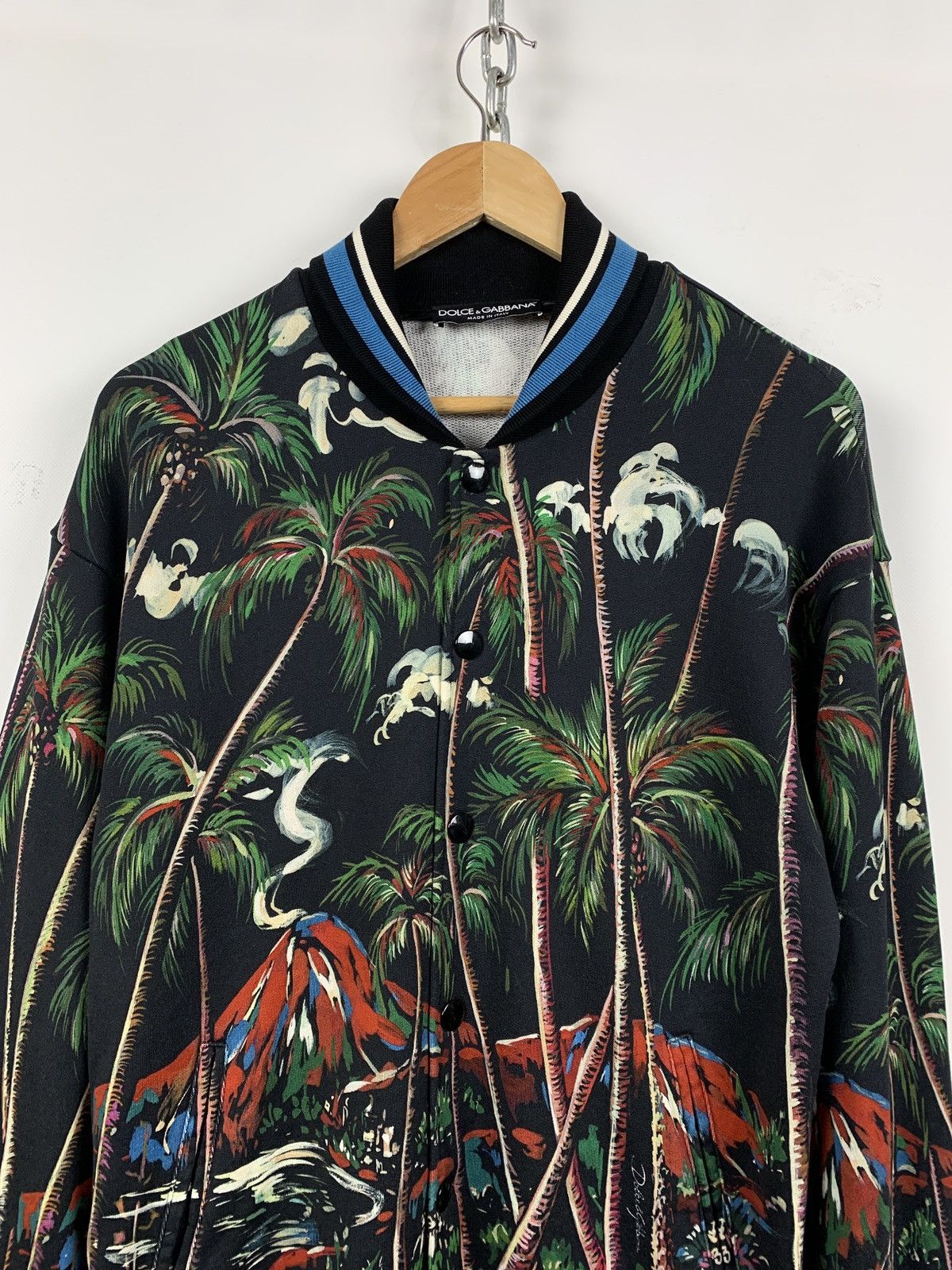 Dolce & Gabbana Dolce & Gabbana Volcano Sicily Print Bomber Jacket Size US M / EU 48-50 / 2 - 5 Thumbnail