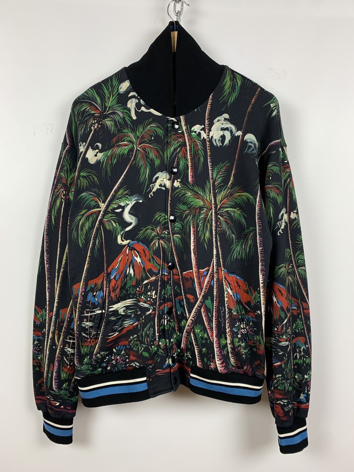 Dolce & Gabbana Dolce & Gabbana Volcano Sicily Print Bomber Jacket Size US M / EU 48-50 / 2 - 3 Thumbnail