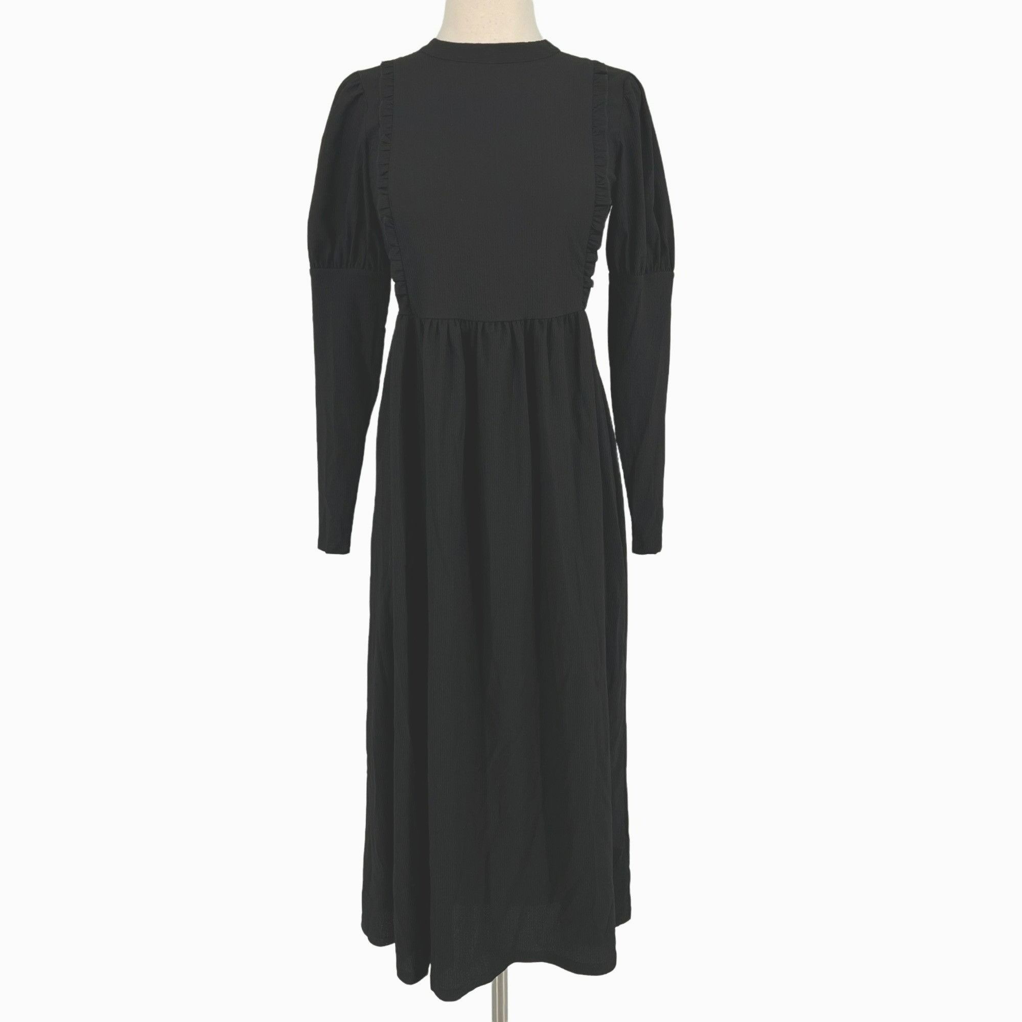 topshop-topshop-prairie-a-line-puff-sleeve-midi-dress-black-size-4-n