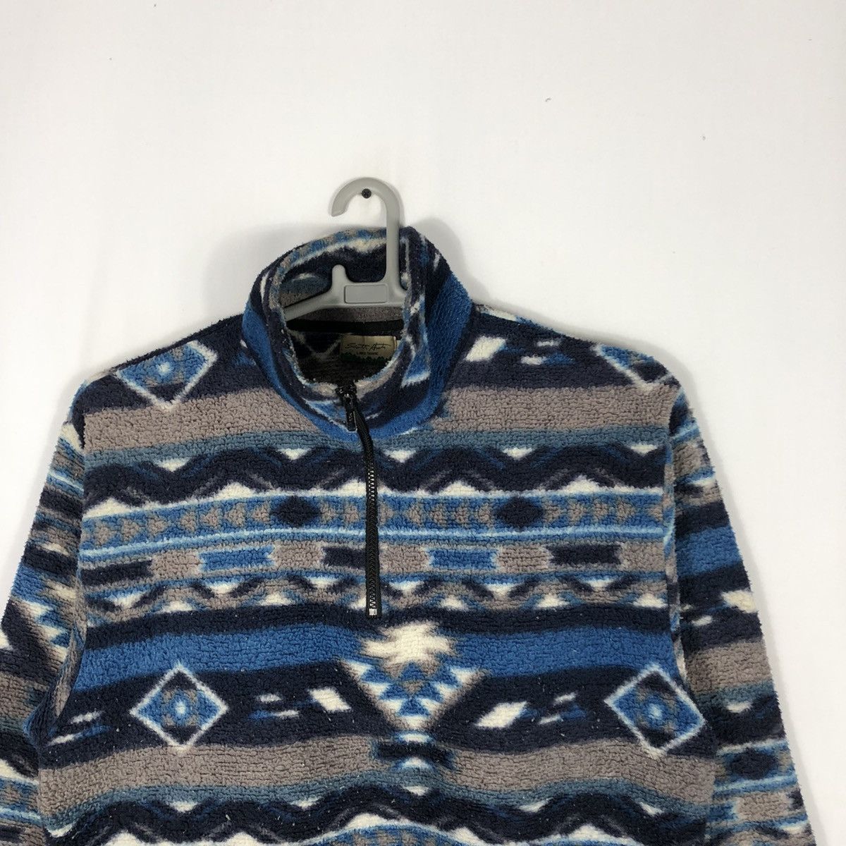 Vintage Lake Tahoe Art Natvie Half Zipper Fleece Sweatshirts