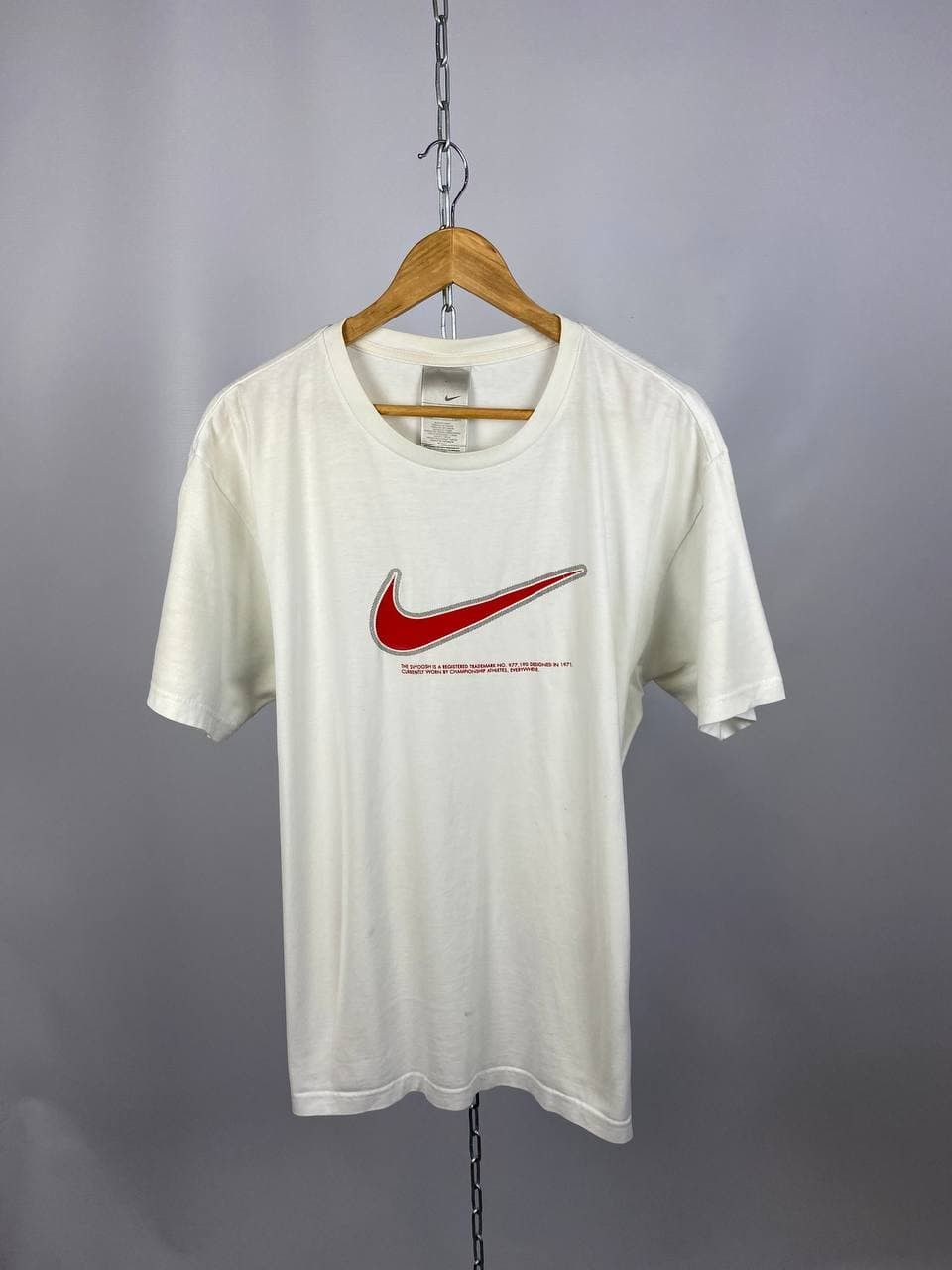 Nike × Vintage Nike vintage T-shirt streetwear white size XL Size US XL / EU 56 / 4 - 1 Thumbnail