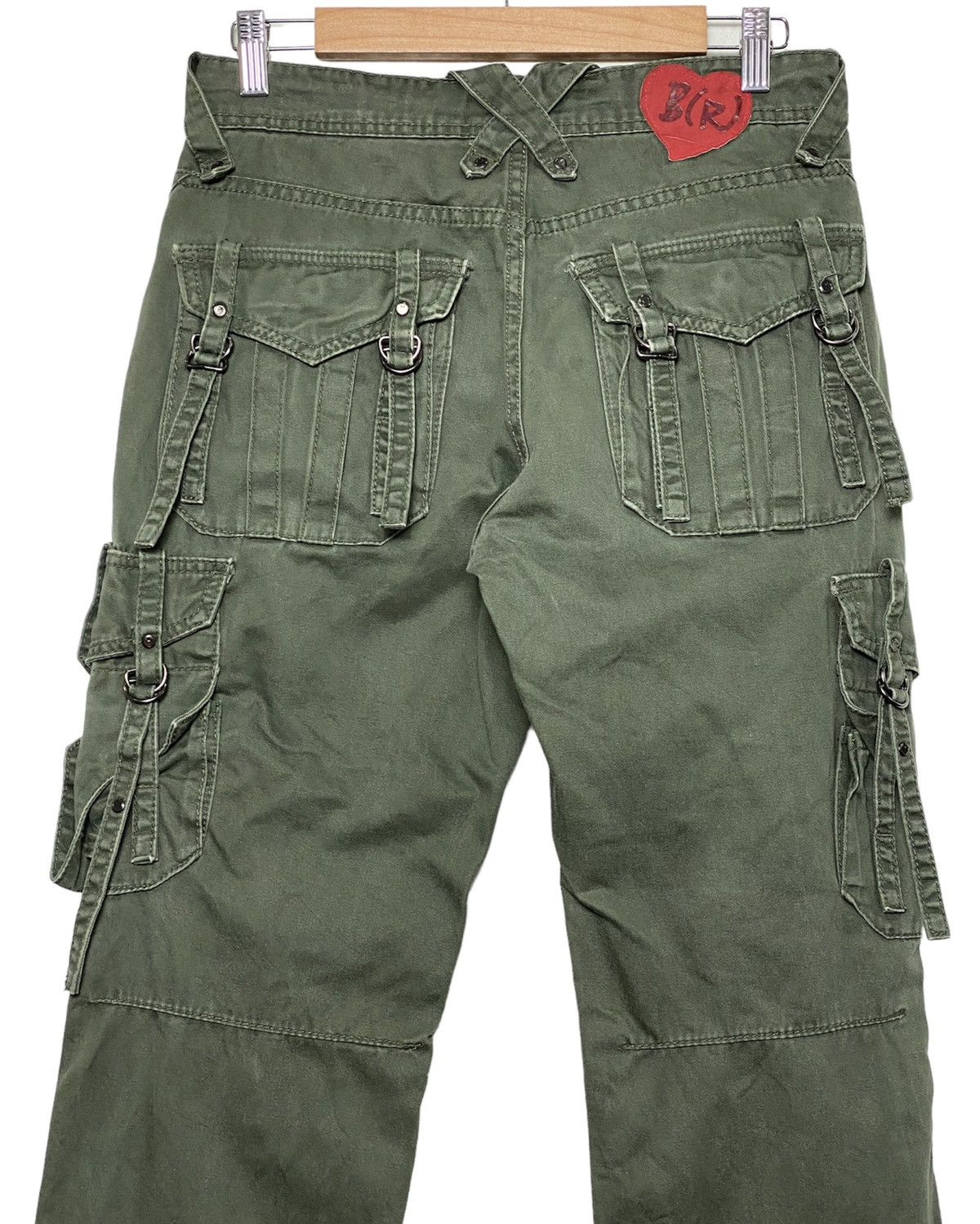 image of Vintage Black Revolution Bondagetactical Multipocket Pants in Army Green, Men's (Size 31)