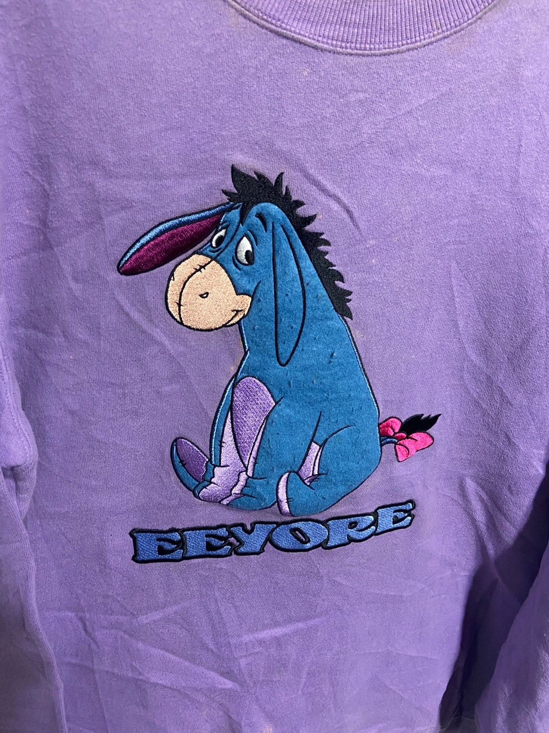 Disney × Vintage Vintage Eeyore Sweatshirt 90s Size US L / EU 52-54 / 3 - 2 Thumbnail