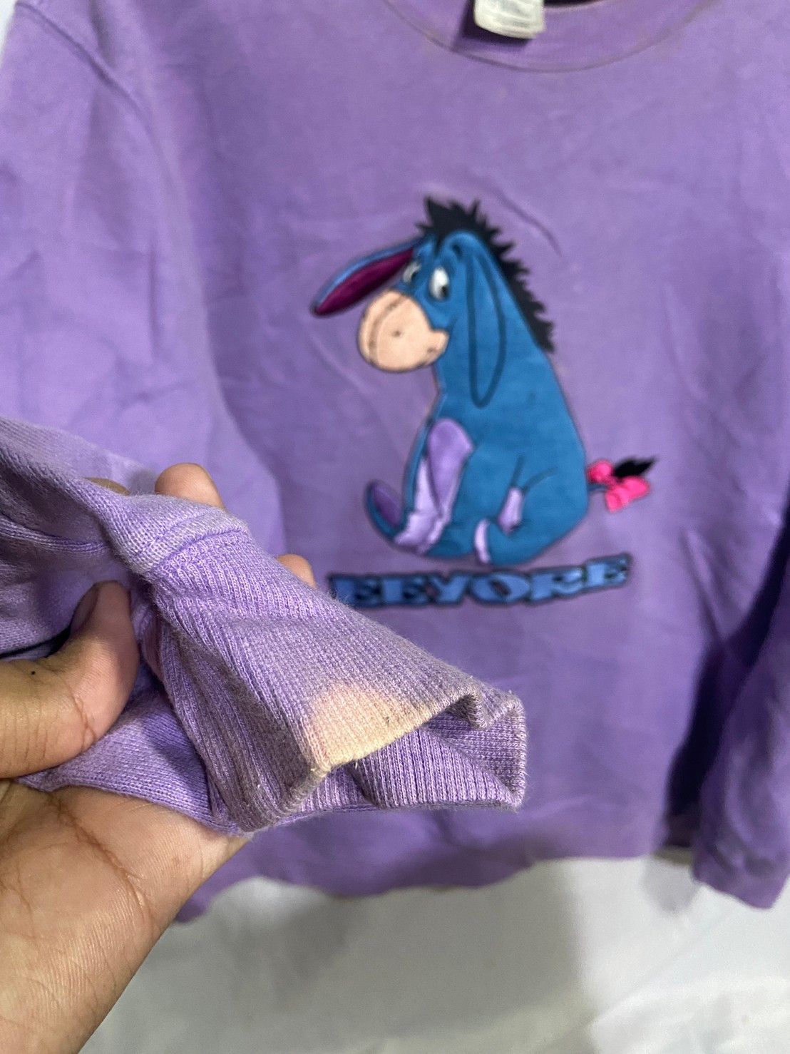 Disney × Vintage Vintage Eeyore Sweatshirt 90s Size US L / EU 52-54 / 3 - 3 Thumbnail