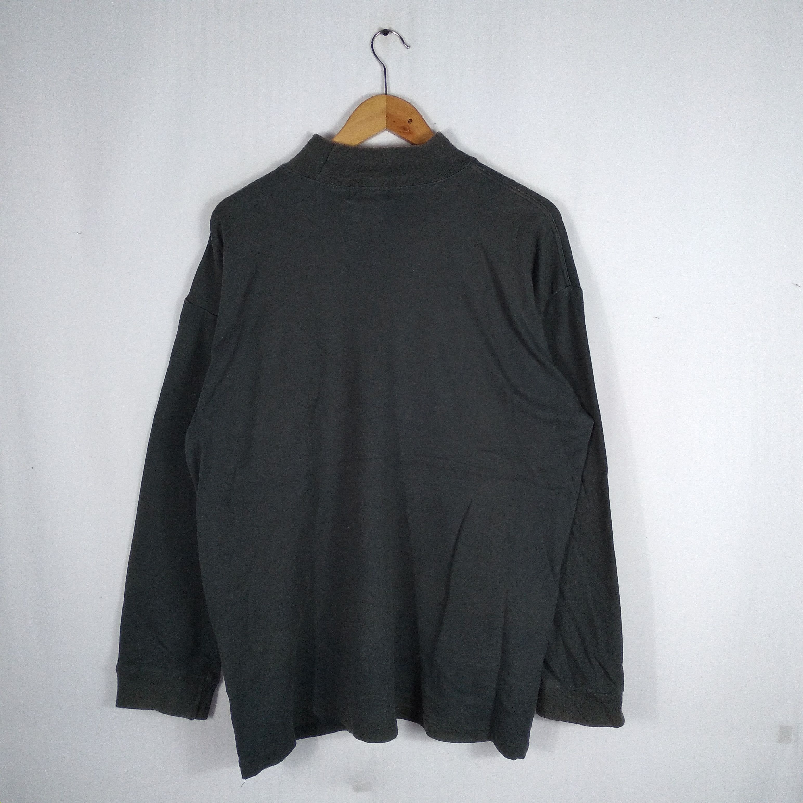Designer × Vintage Claudio Valention Single Pocket Turtle Neck Sweatshirt Size US L / EU 52-54 / 3 - 3 Thumbnail