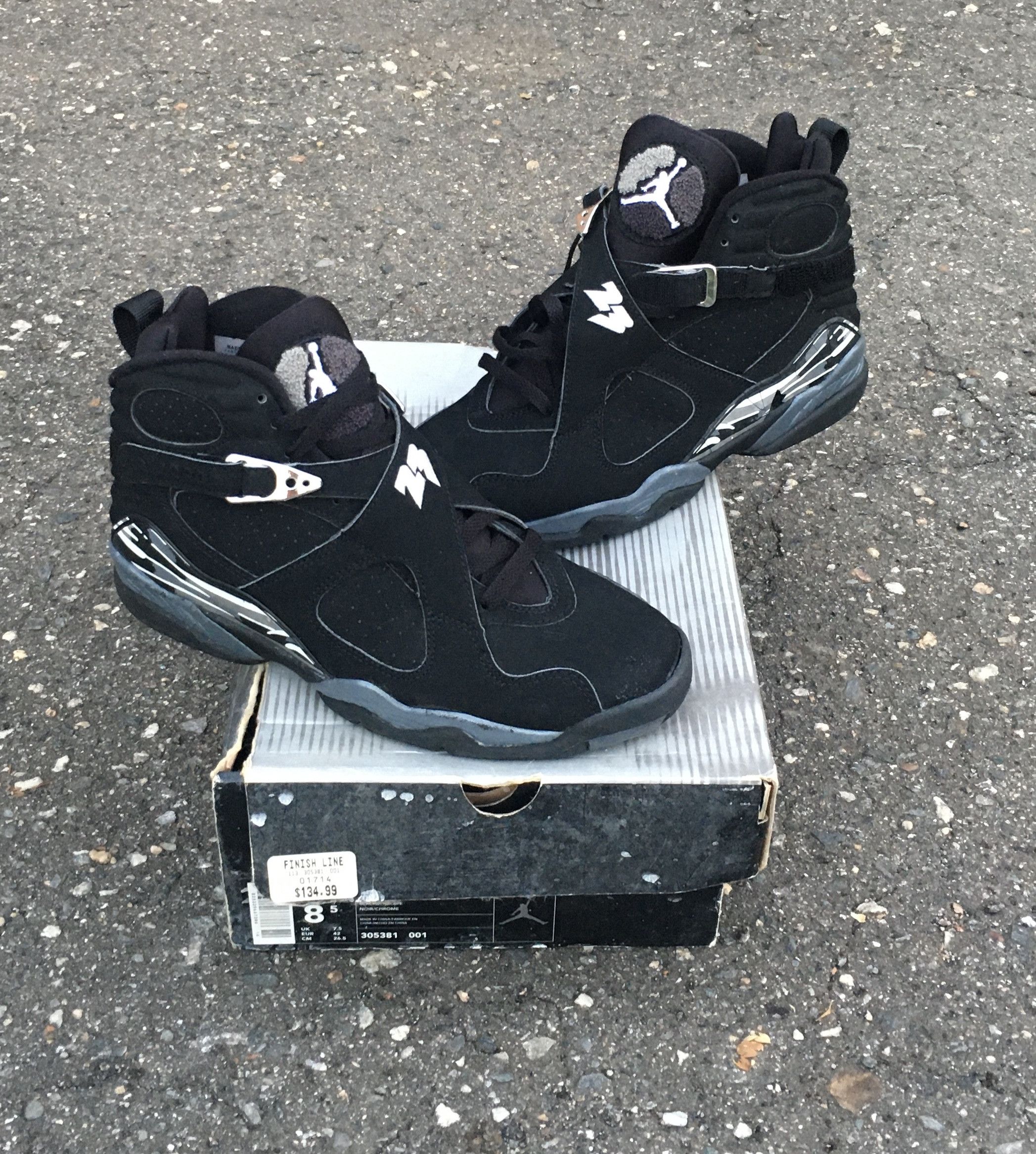 mens air jordan 8 retro chrome