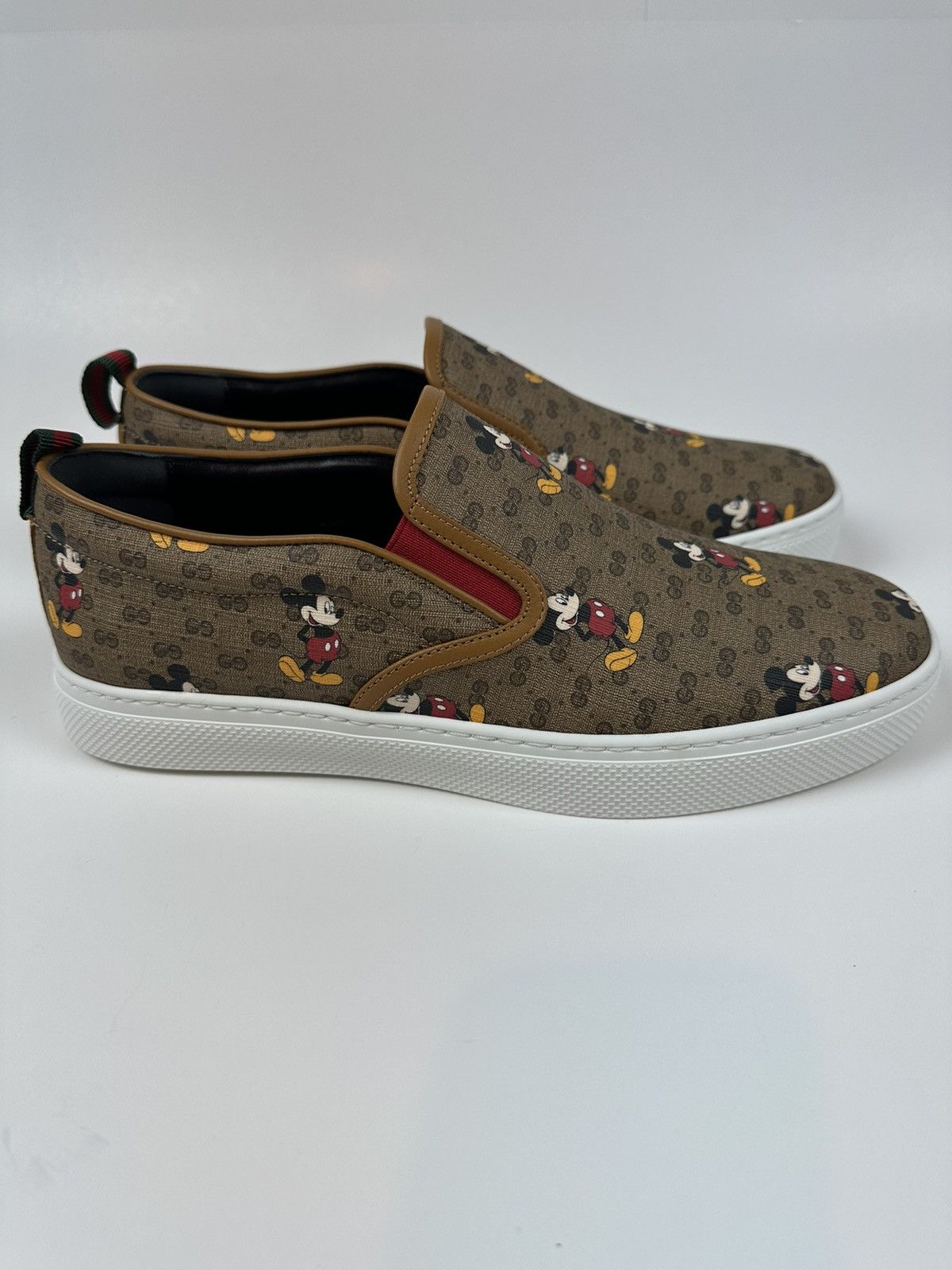 Gucci X Disney Mickey Mouse Slip-On Sneakers