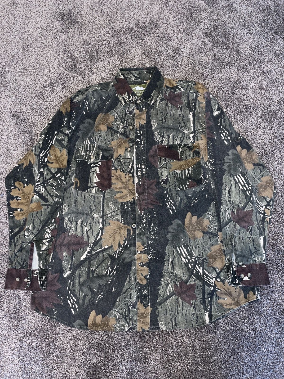 Northwest Territory Vintage Camo Button Up Size US M / EU 48-50 / 2 - 1 Thumbnail