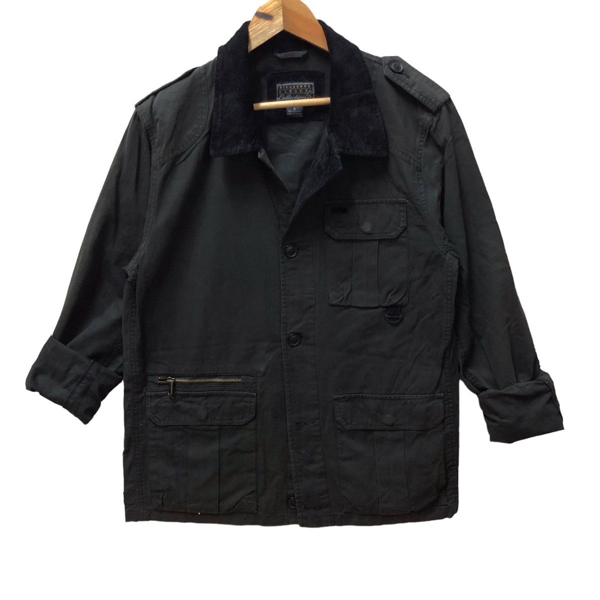 Billabong garage taylor made black parka jacket