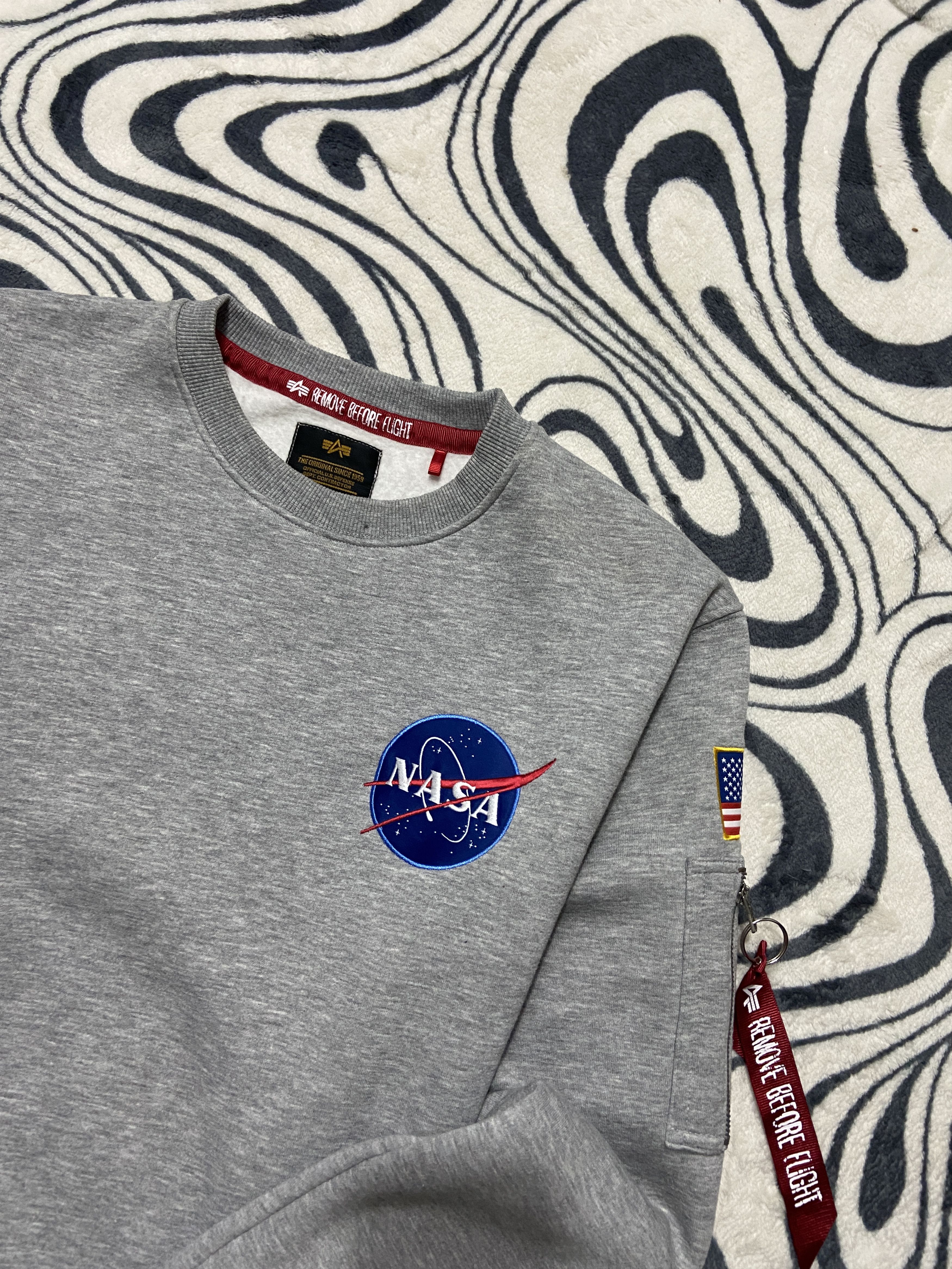 Alpha Industries Alpha Industries x NASA Mens Sweatshirt Size US L / EU 52-54 / 3 - 2 Thumbnail