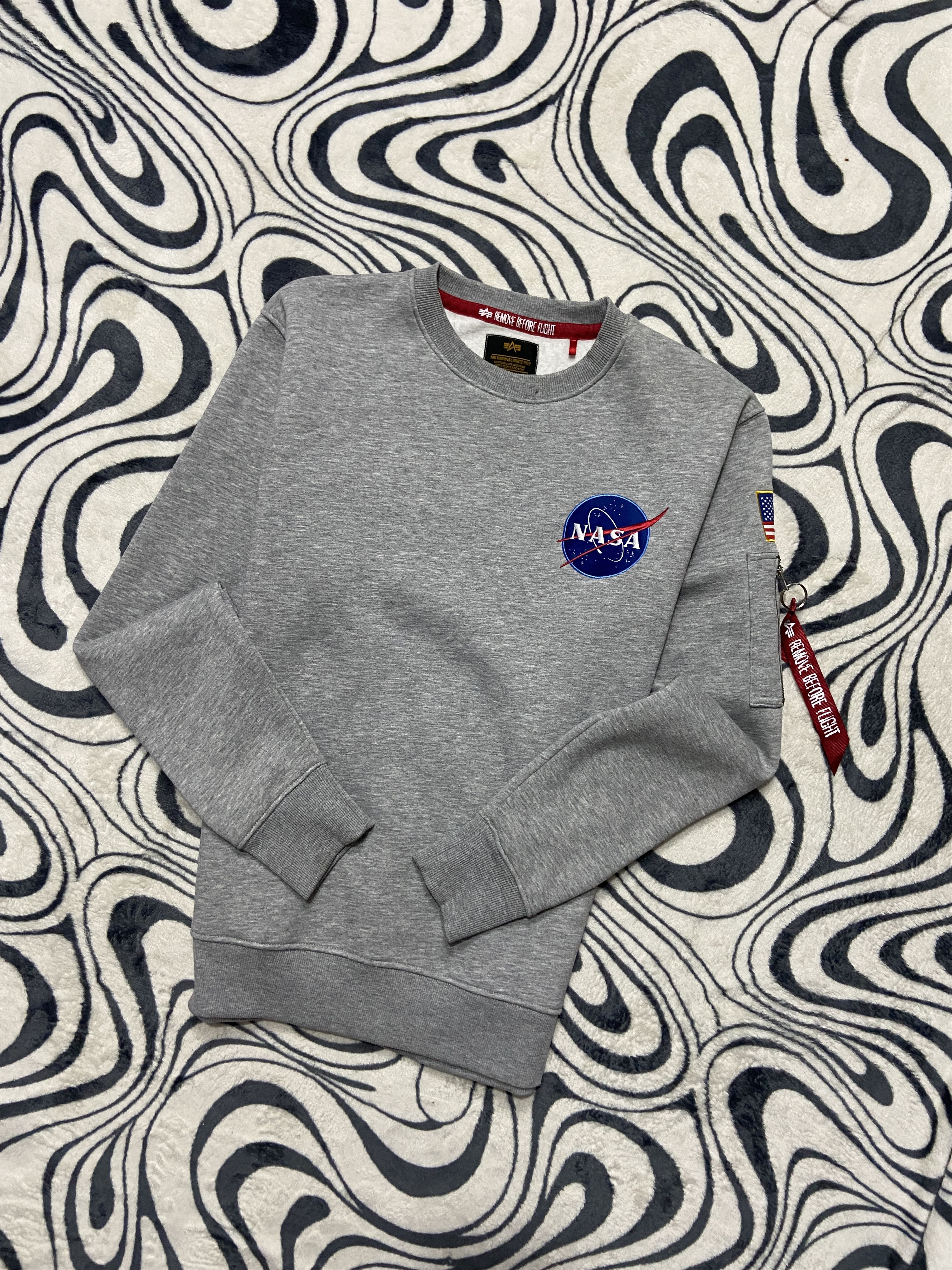Alpha Industries Alpha Industries x NASA Mens Sweatshirt Size US L / EU 52-54 / 3 - 1 Thumbnail