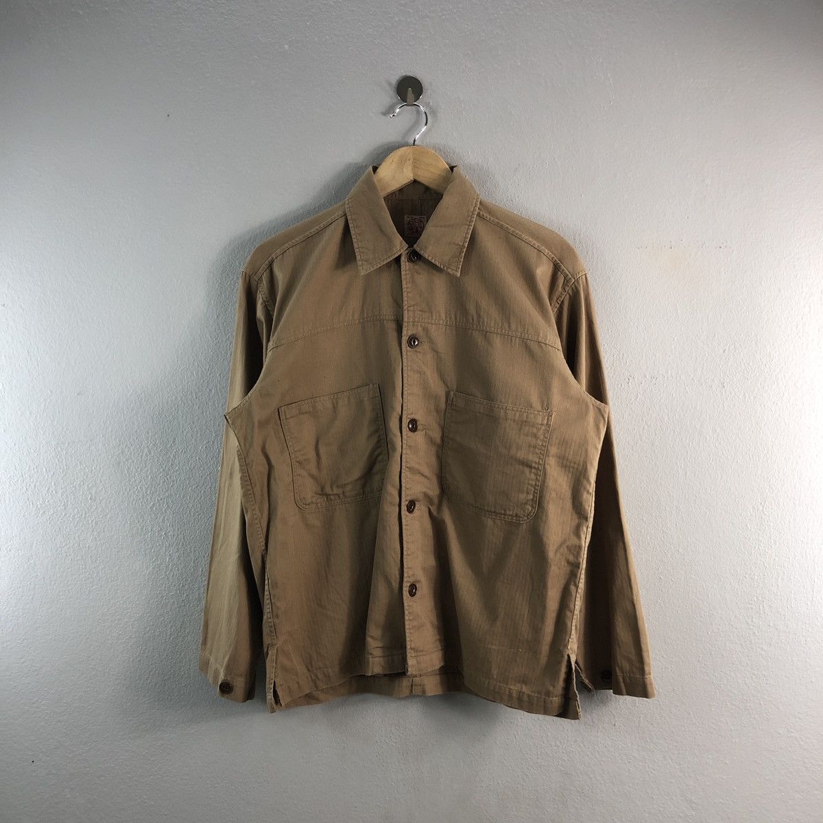 Che-st Design Herringbone Light Workwear Style Jacket