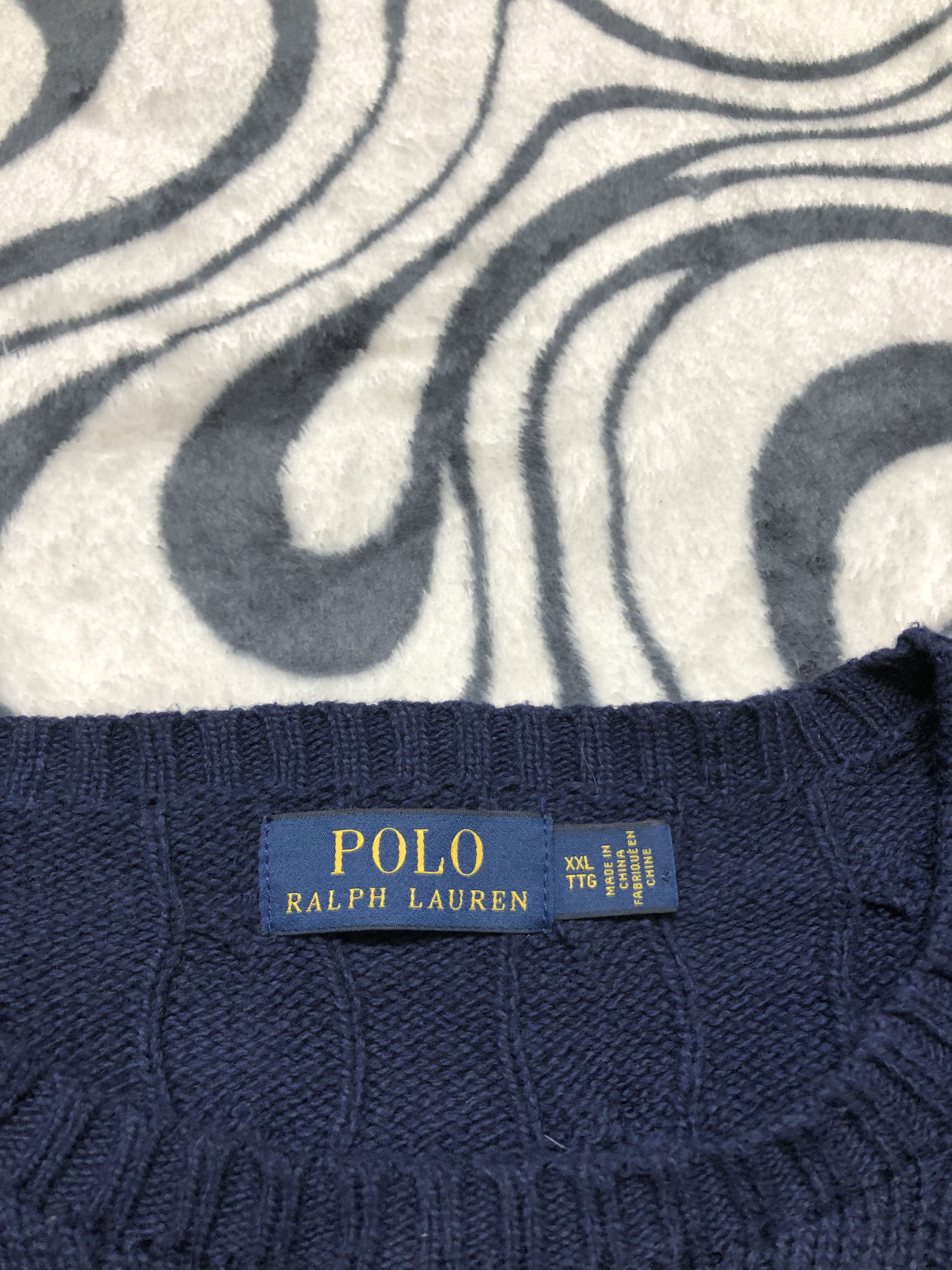 Polo Ralph Lauren × Ralph Lauren × Vintage Polo Ralph Lauren Mens Knit Sweater Size US XXL / EU 58 / 5 - 4 Thumbnail