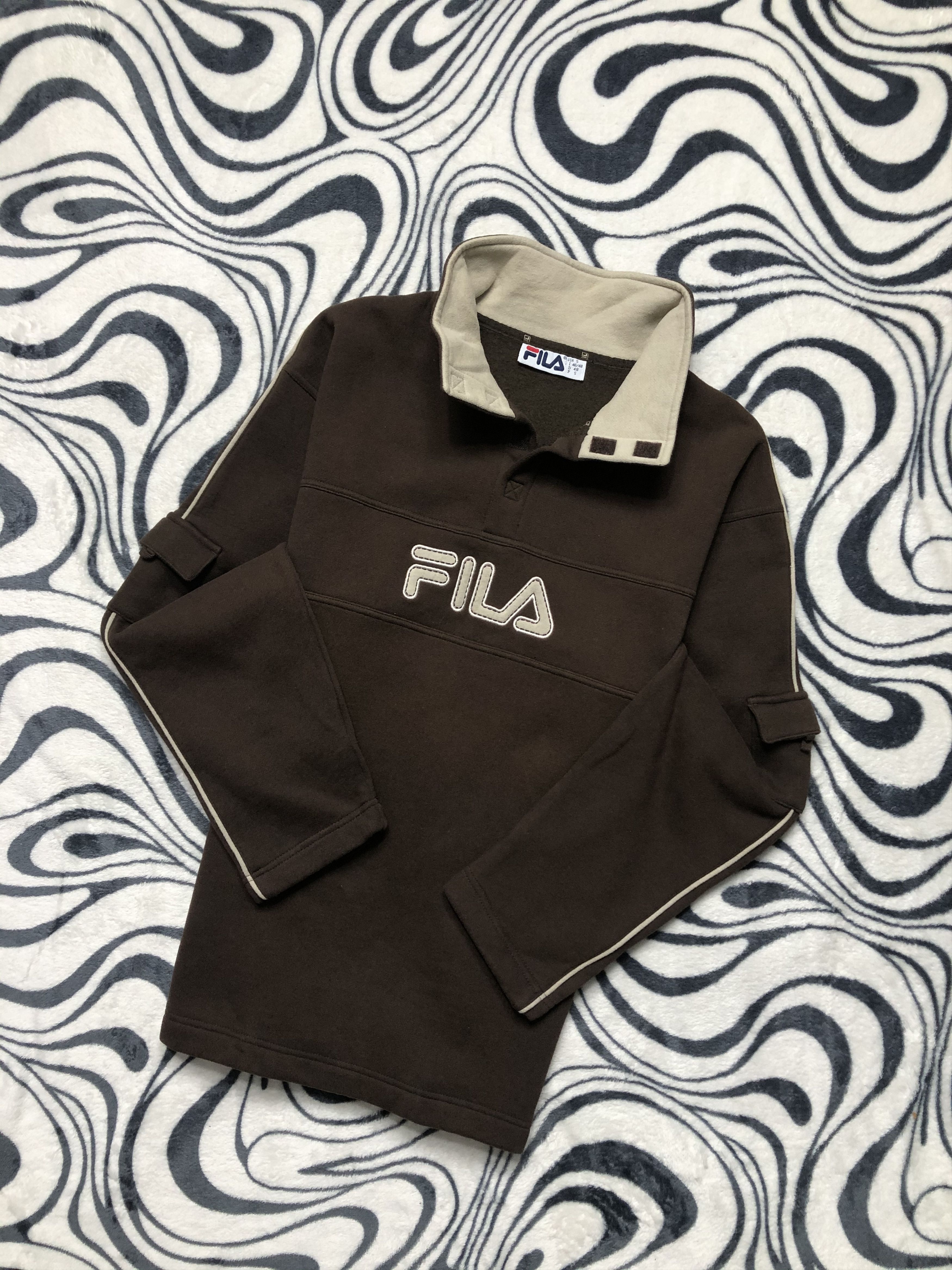 Fila Fila Vintage Mens Sweatshirt Brown Size US M / EU 48-50 / 2 - 1 Thumbnail