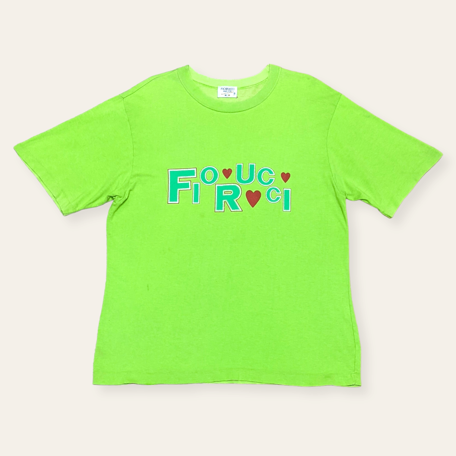 Fiorucci × Vintage Vintage 90s Florucci Love Spellout T shirt Size US M / EU 48-50 / 2 - 2 Thumbnail