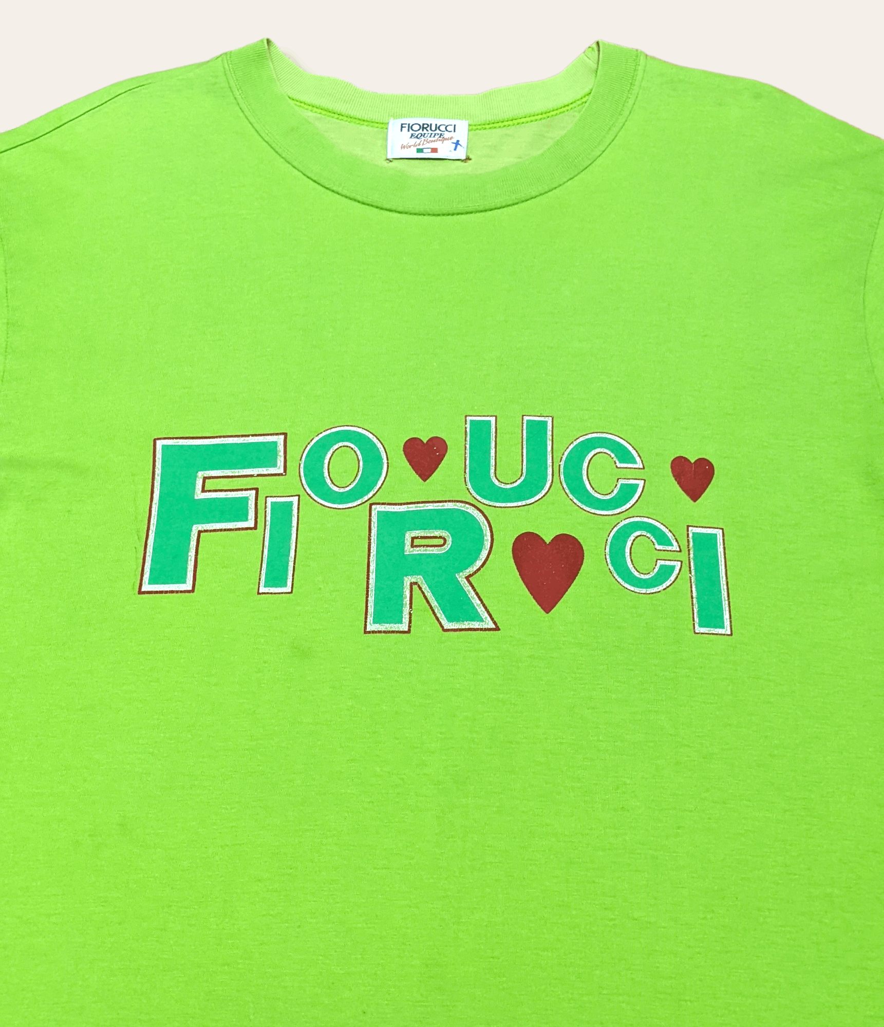 Fiorucci × Vintage Vintage 90s Florucci Love Spellout T shirt Size US M / EU 48-50 / 2 - 1 Thumbnail