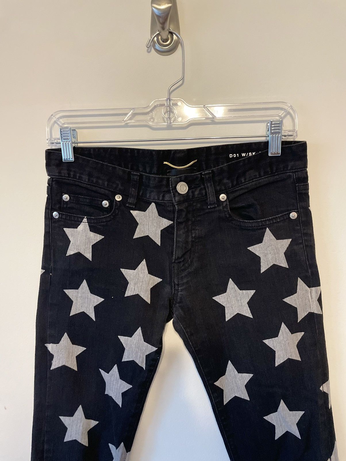 Hedi Slimane × Saint Laurent Paris Saint Laurent D01 Star Denim by Hedi Slimane Size 26" / US 2 / IT 38 - 3 Thumbnail