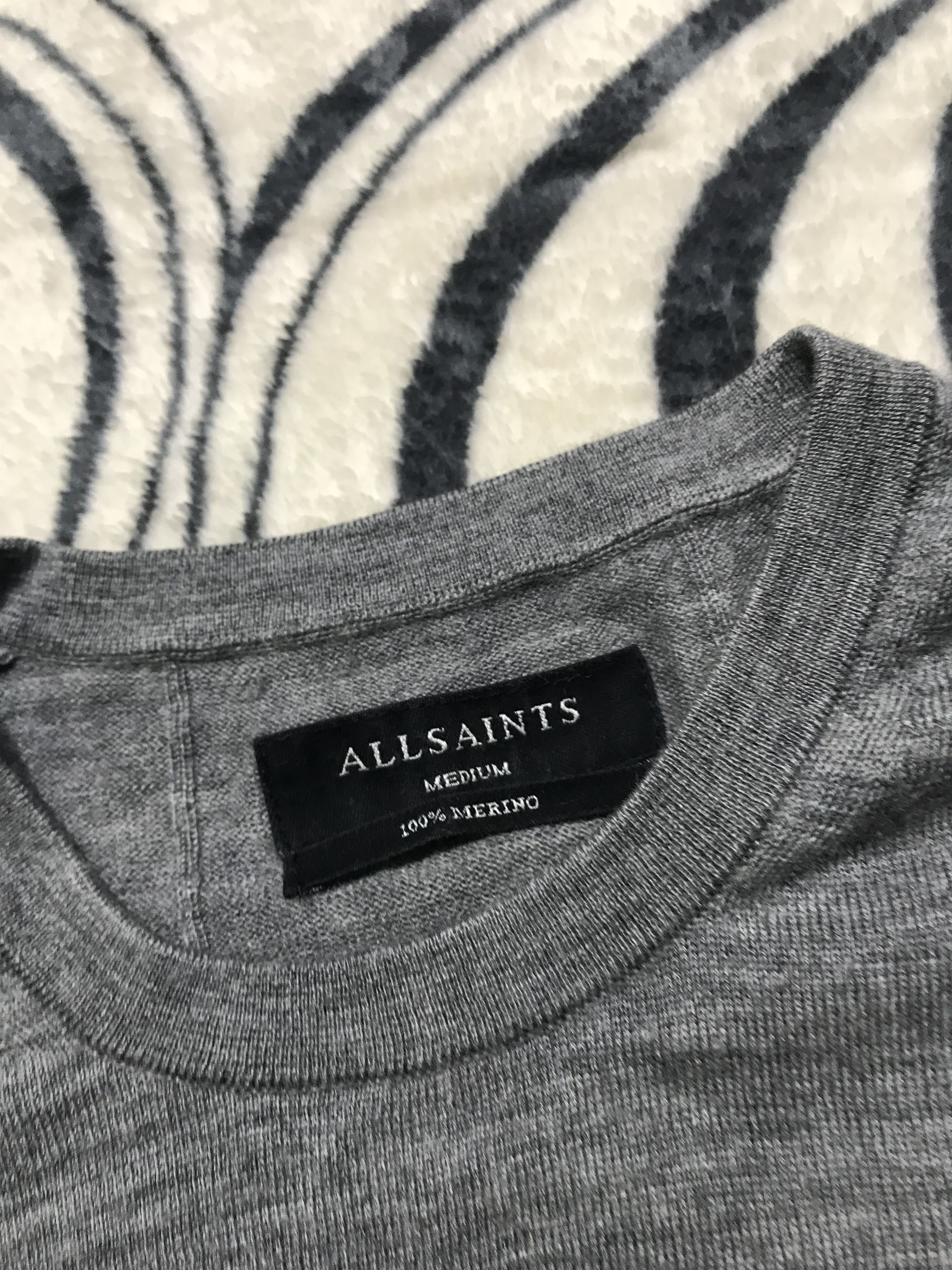 Allsaints Allsaints Mens 100% Merino Wool Sweater Size US M / EU 48-50 / 2 - 4 Thumbnail