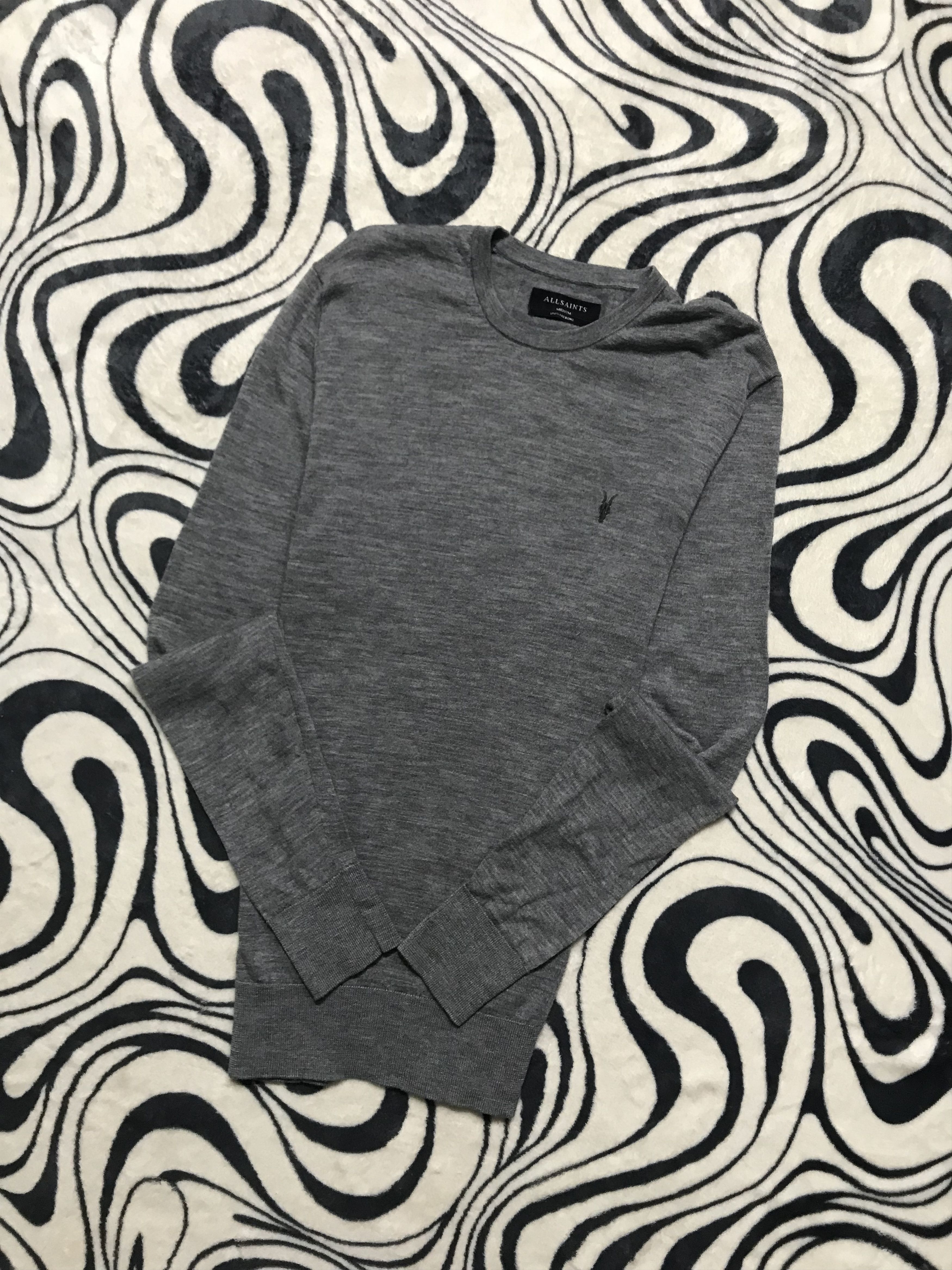 Allsaints Allsaints Mens 100% Merino Wool Sweater Size US M / EU 48-50 / 2 - 1 Thumbnail