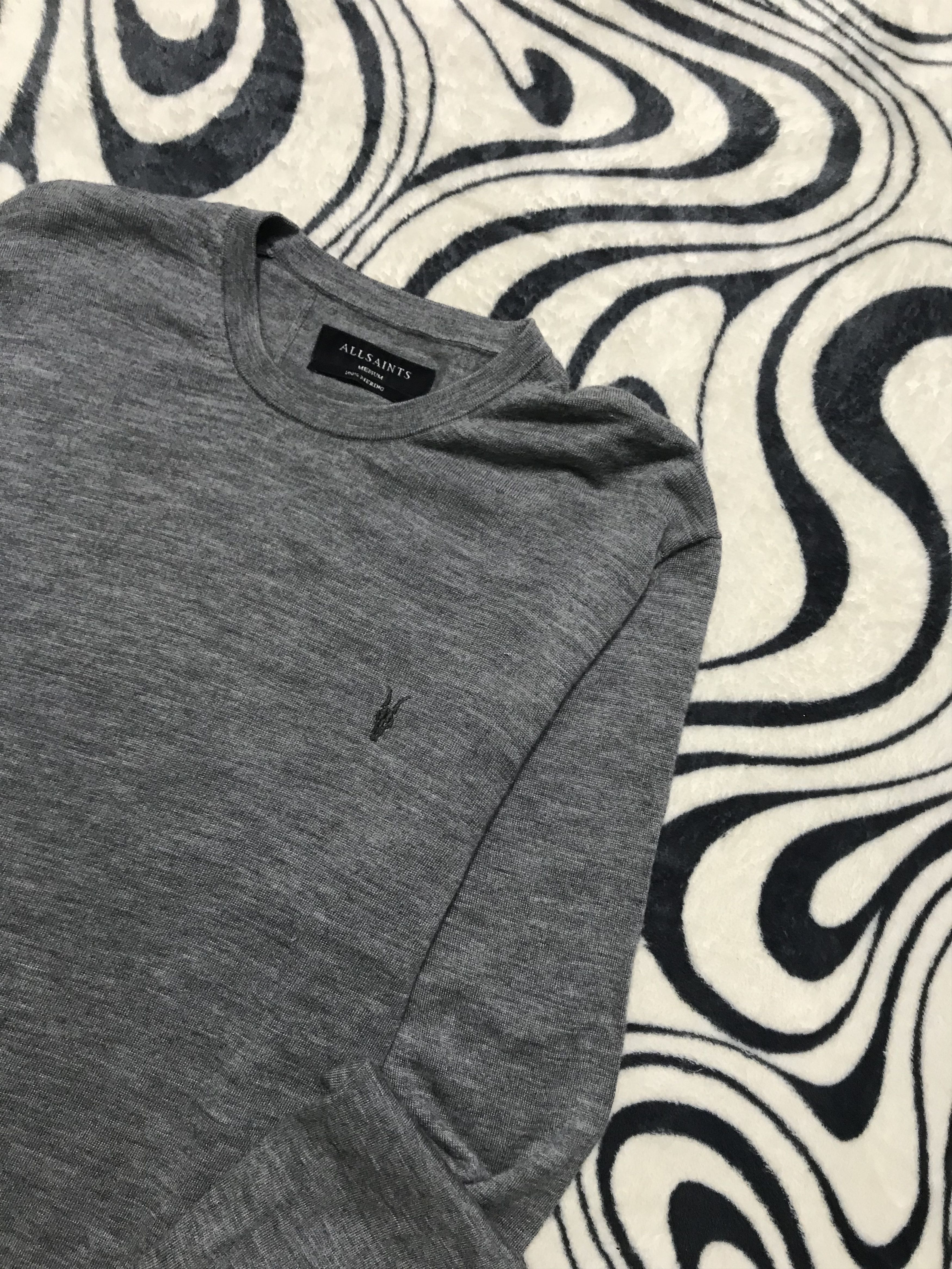 Allsaints Allsaints Mens 100% Merino Wool Sweater Size US M / EU 48-50 / 2 - 2 Thumbnail