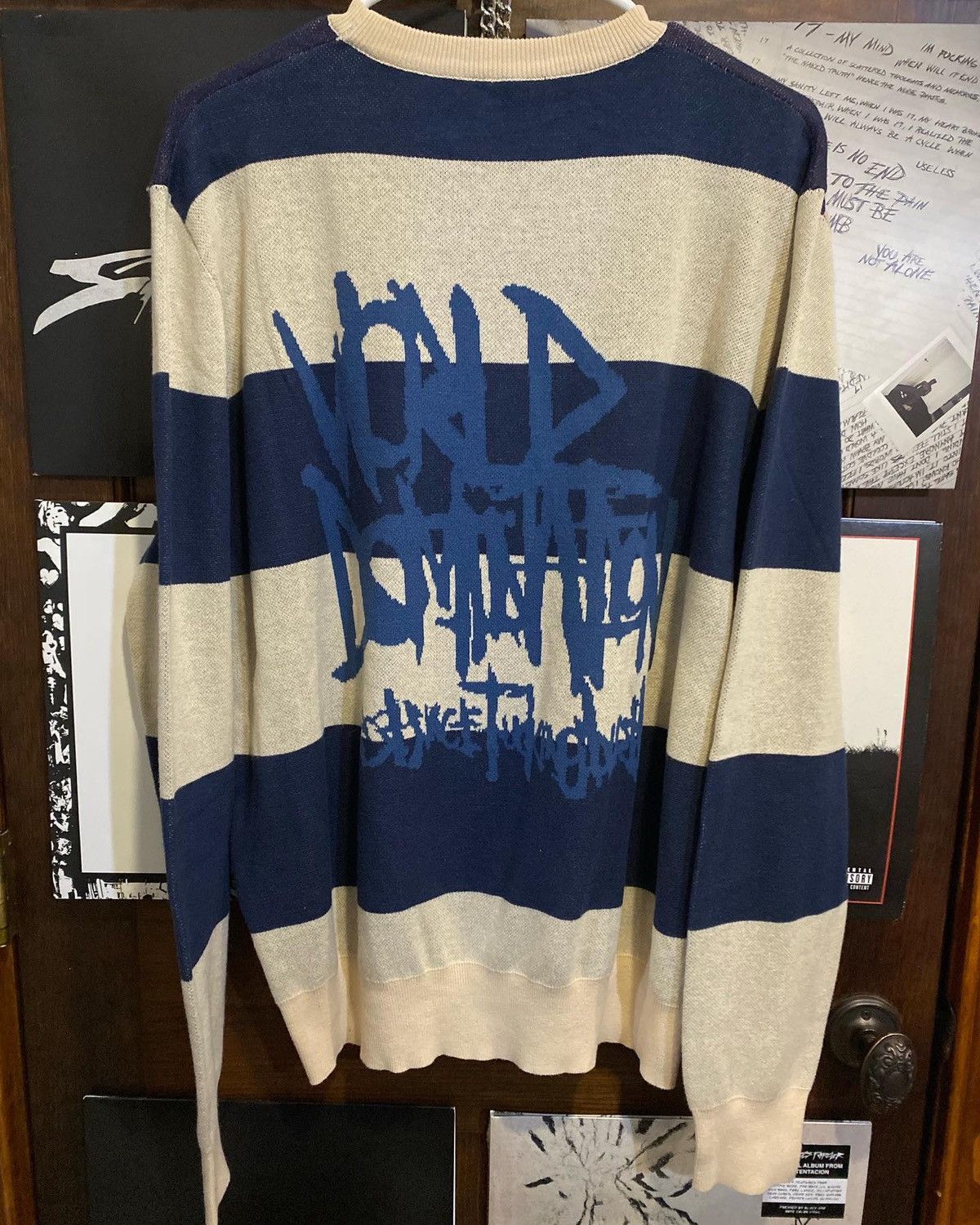 Members Only RARE Craig Xen DESTROYER World Domination Knit Sweater Size US L / EU 52-54 / 3 - 2 Thumbnail