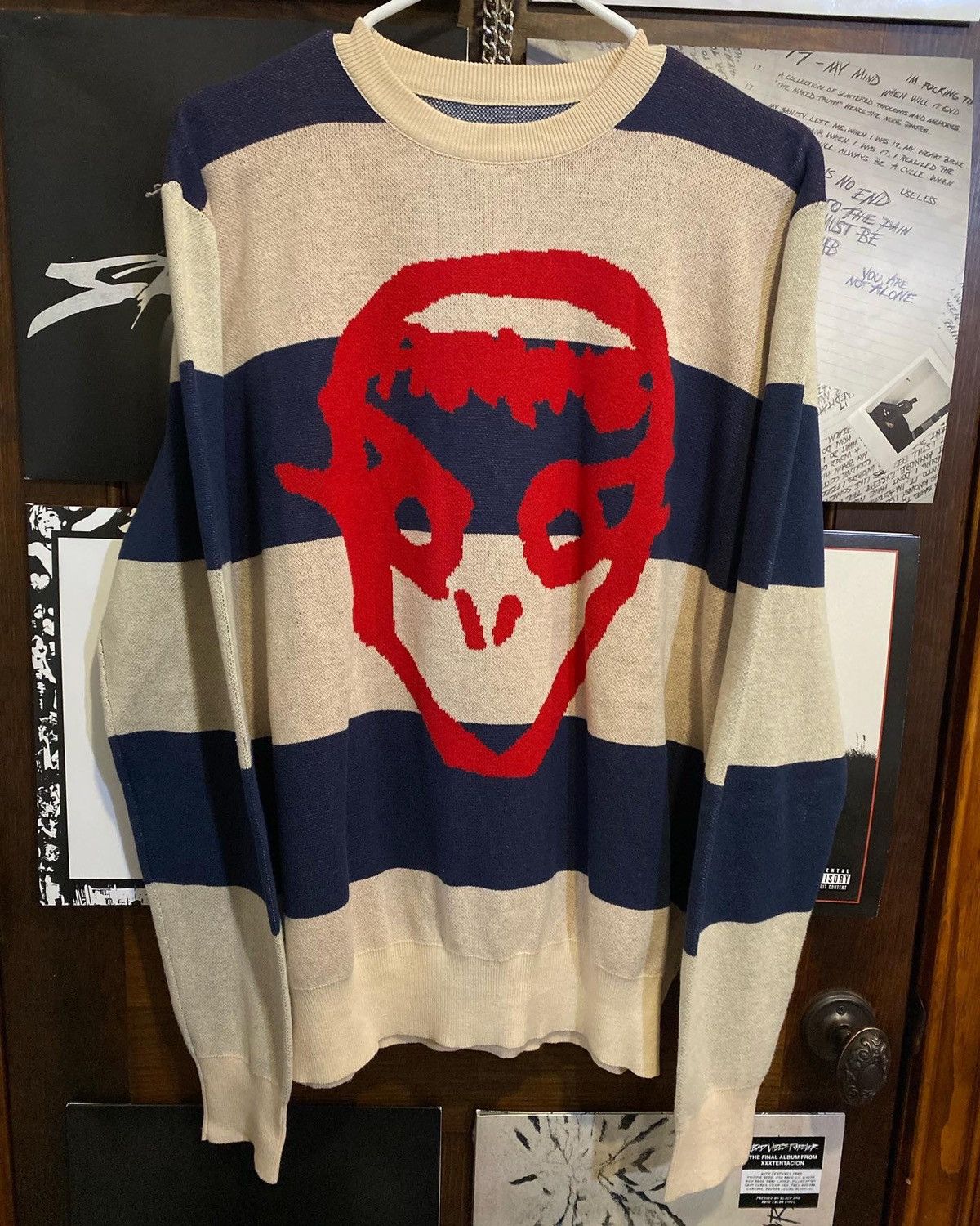 Members Only RARE Craig Xen DESTROYER World Domination Knit Sweater Size US L / EU 52-54 / 3 - 1 Thumbnail