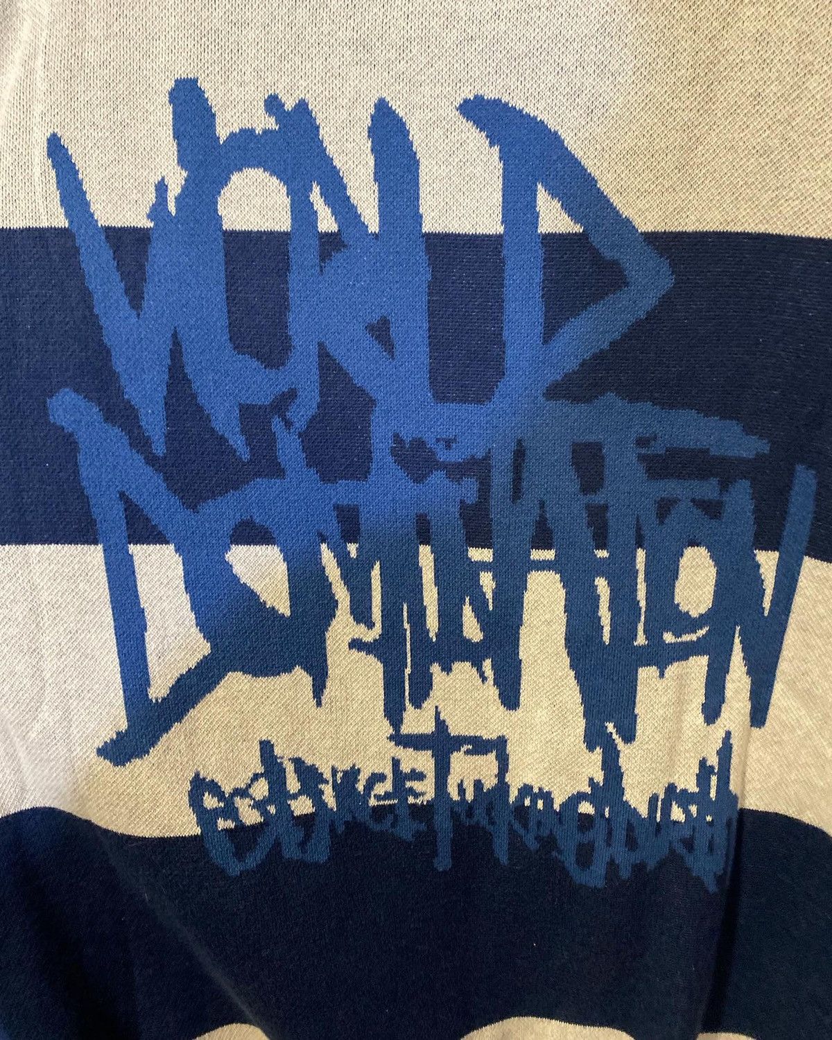 Members Only RARE Craig Xen DESTROYER World Domination Knit Sweater Size US L / EU 52-54 / 3 - 6 Thumbnail