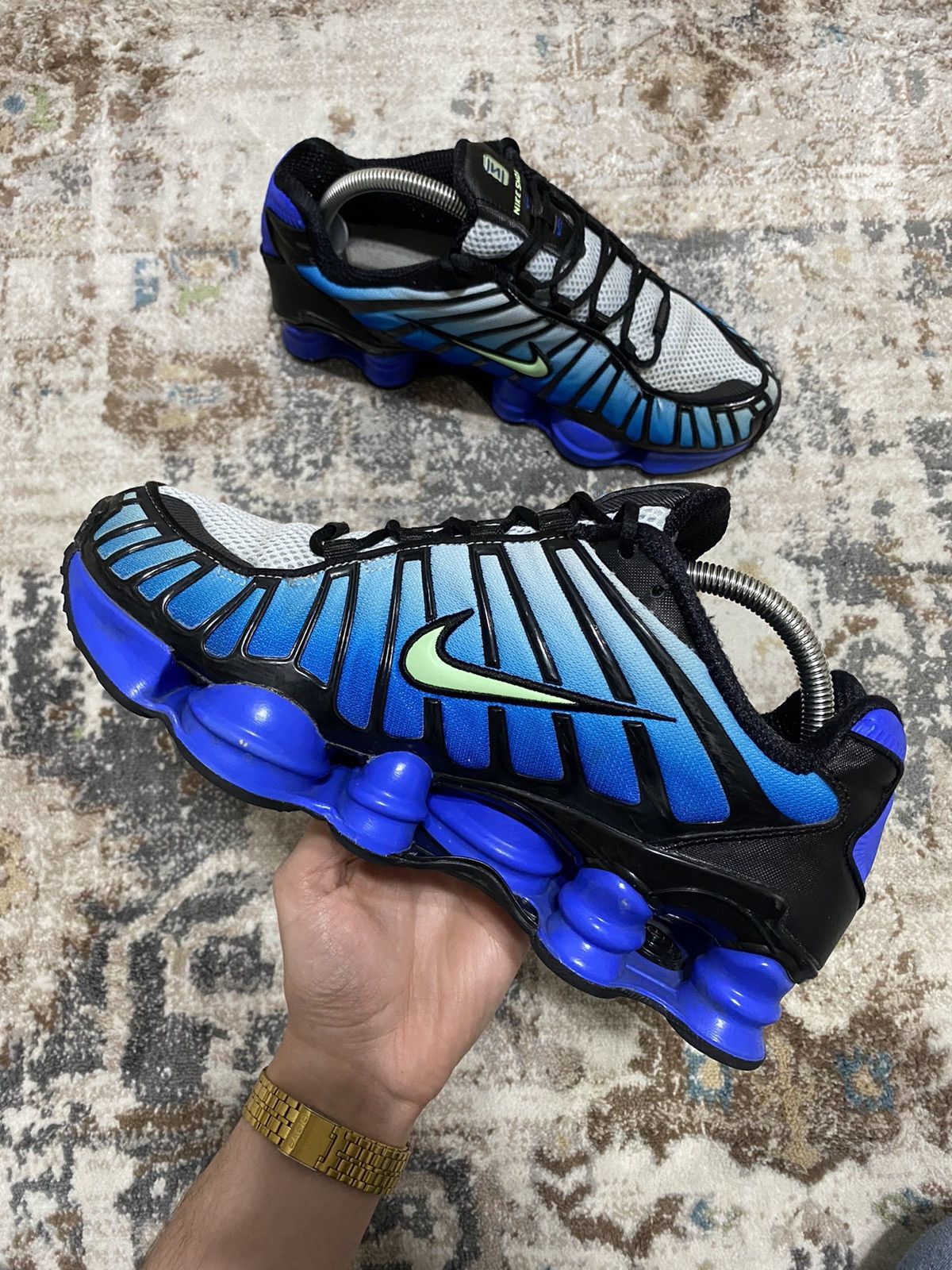 Nike × Streetwear × Vintage Nike Shox TL “Vapor Green Racer Blue
