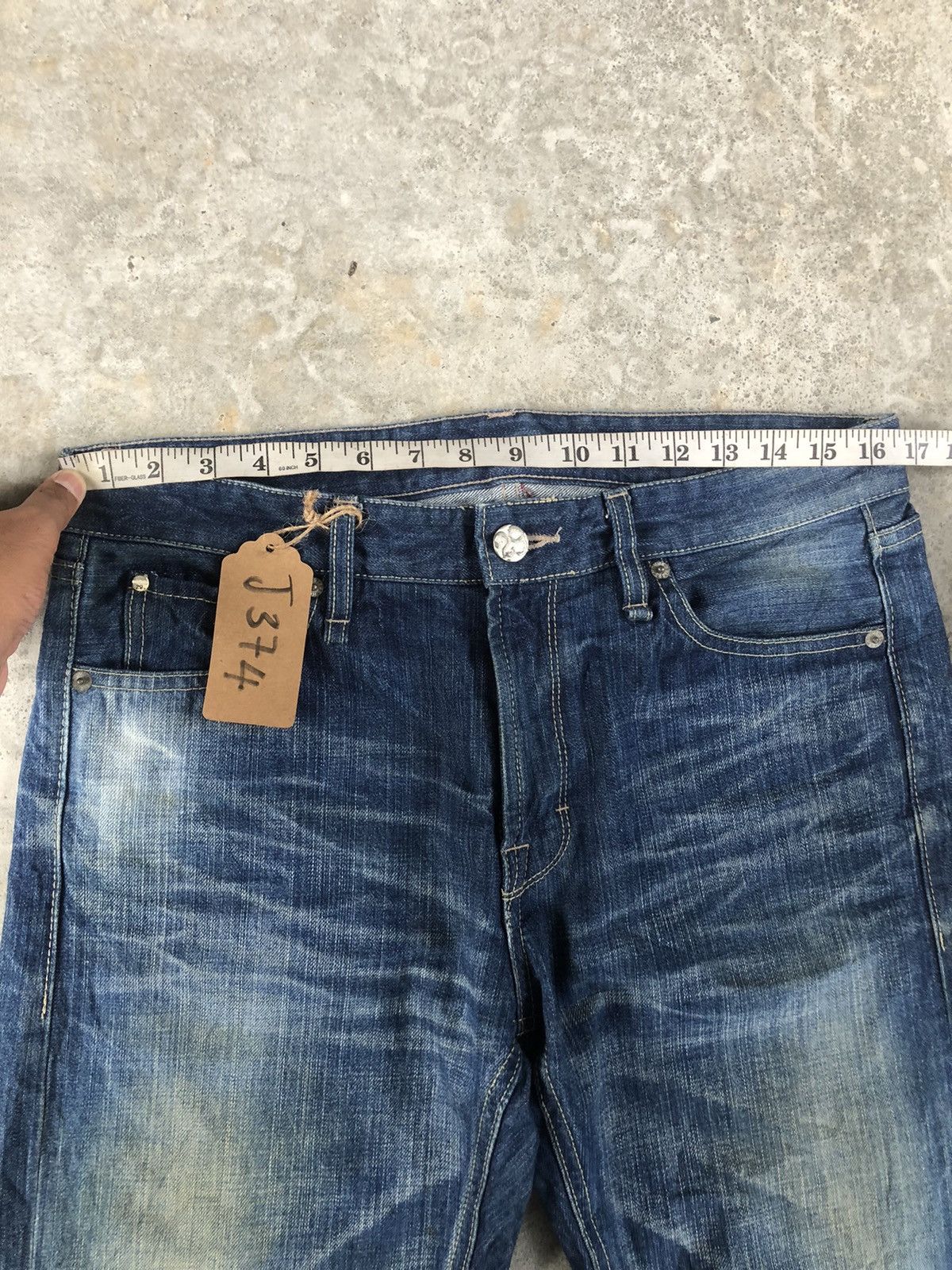 291295=Homme Distressed Jeans 291295 Homme Slim cut Size US 33 - 14 Thumbnail