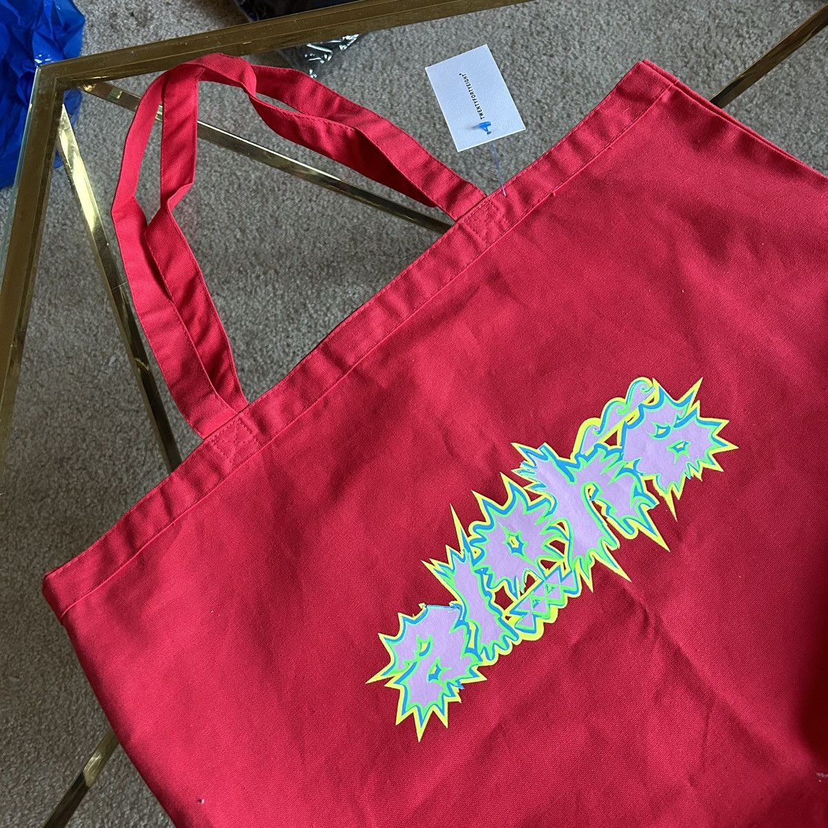 Other ALOHA WORLDWiDE SHOP LARGE RED CANVAS TOTE BAG VELCRO CLASP Size ONE SIZE - 3 Thumbnail