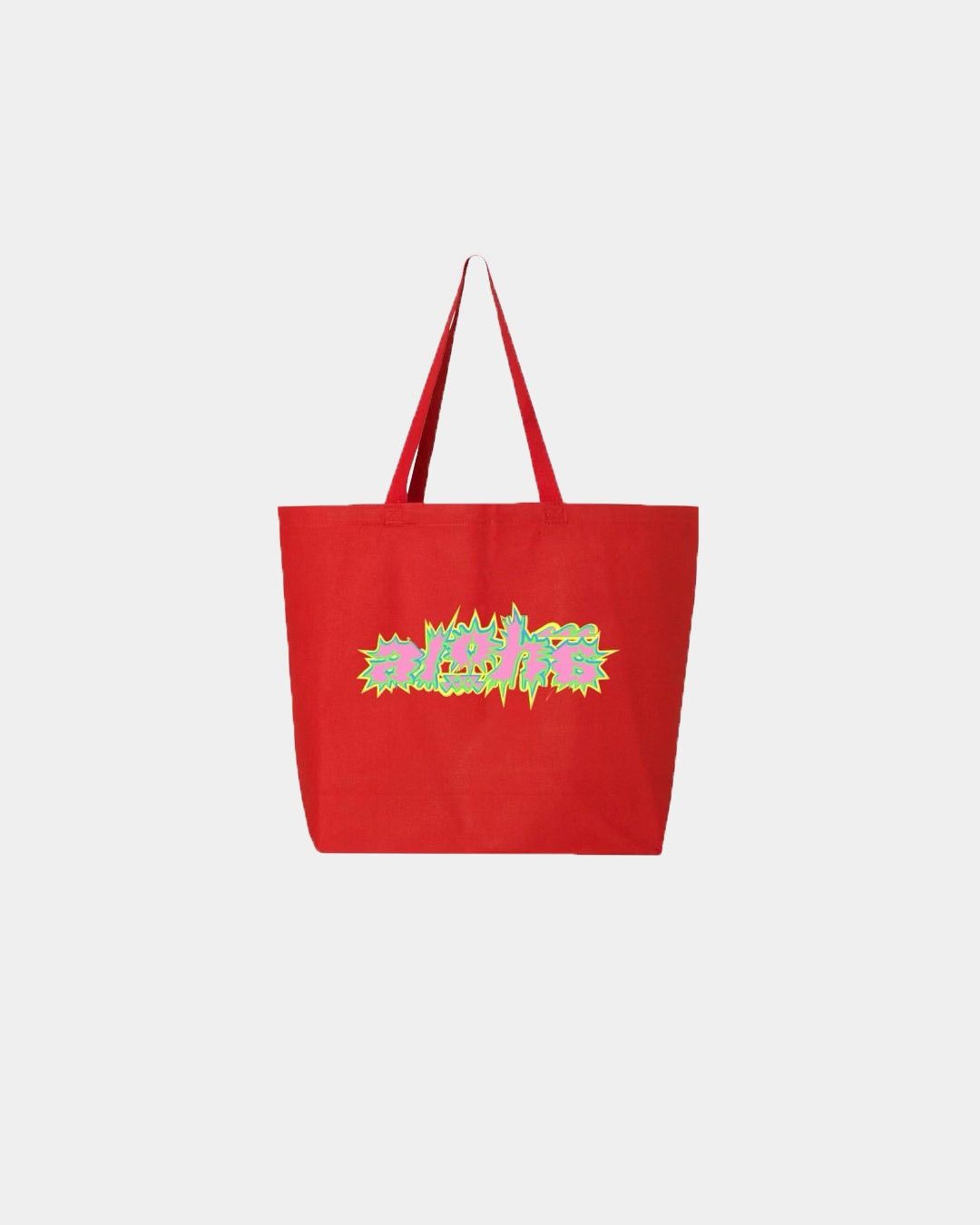 Other ALOHA WORLDWiDE SHOP LARGE RED CANVAS TOTE BAG VELCRO CLASP Size ONE SIZE - 1 Thumbnail