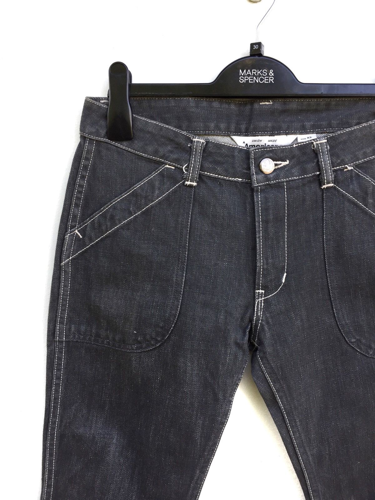 Japanese Brand Streetwear Americana Fatigue Design Denim Jeans Work Wear Size US 28 / EU 44 - 1 Thumbnail