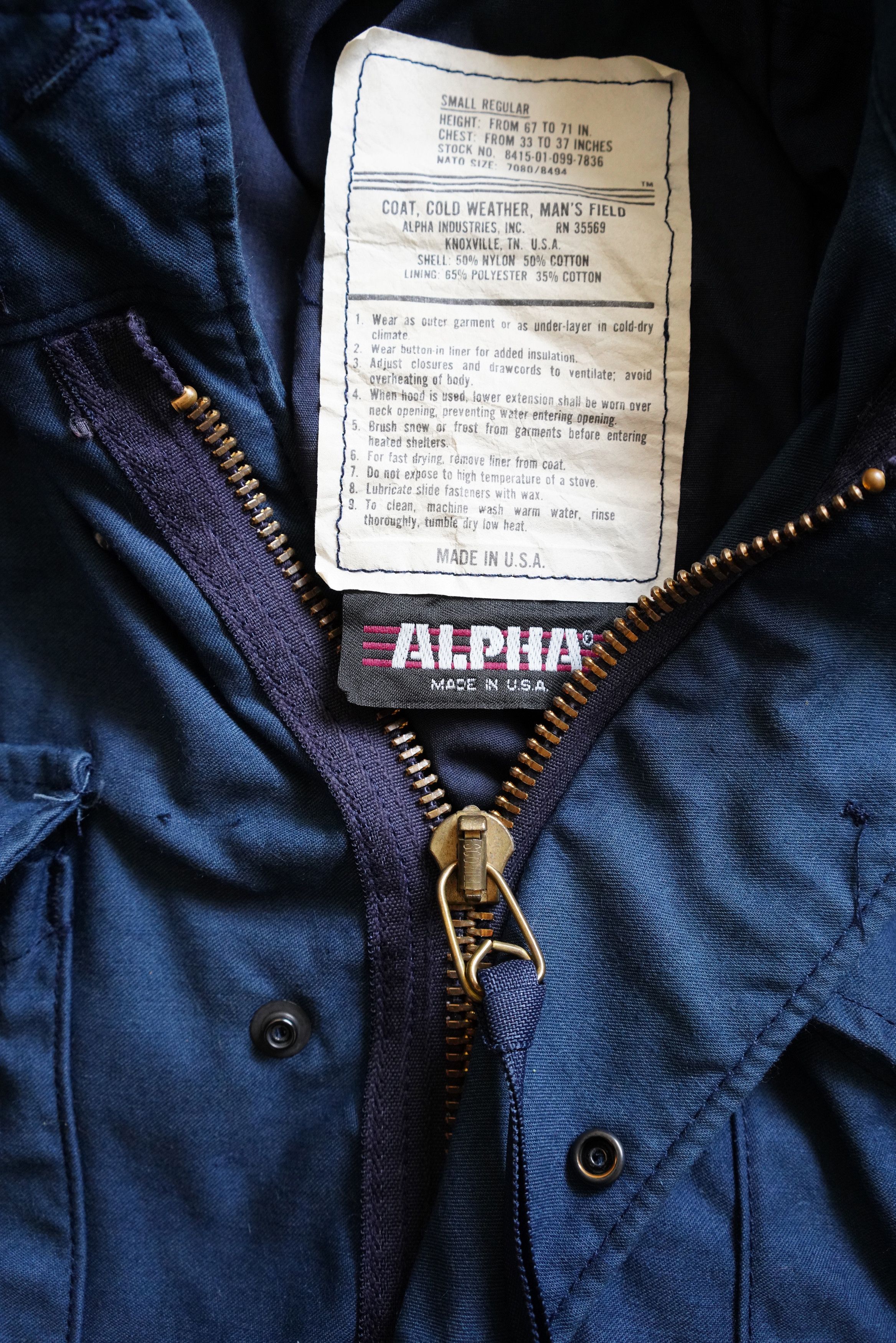 Alpha Industries × Vintage Vintage Alpha Industries Army Field Jacket Size US M / EU 48-50 / 2 - 5 Thumbnail