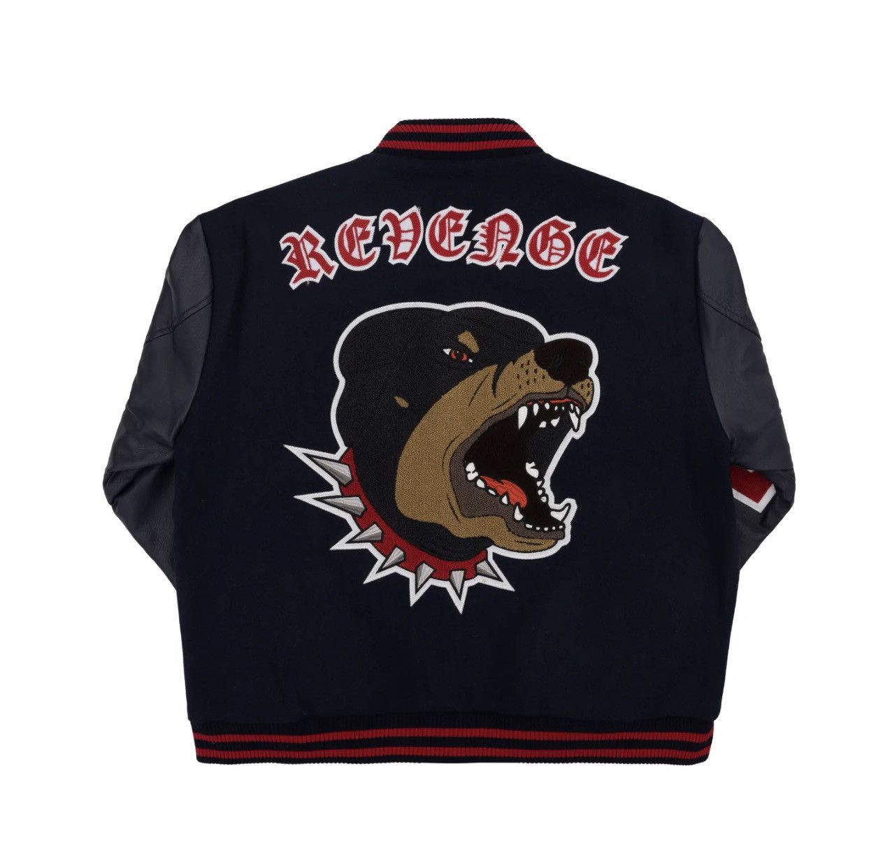 Revenge Revenge Navy Rottweiler Varsity Jacket Size US L / EU 52-54 / 3 - 2 Thumbnail