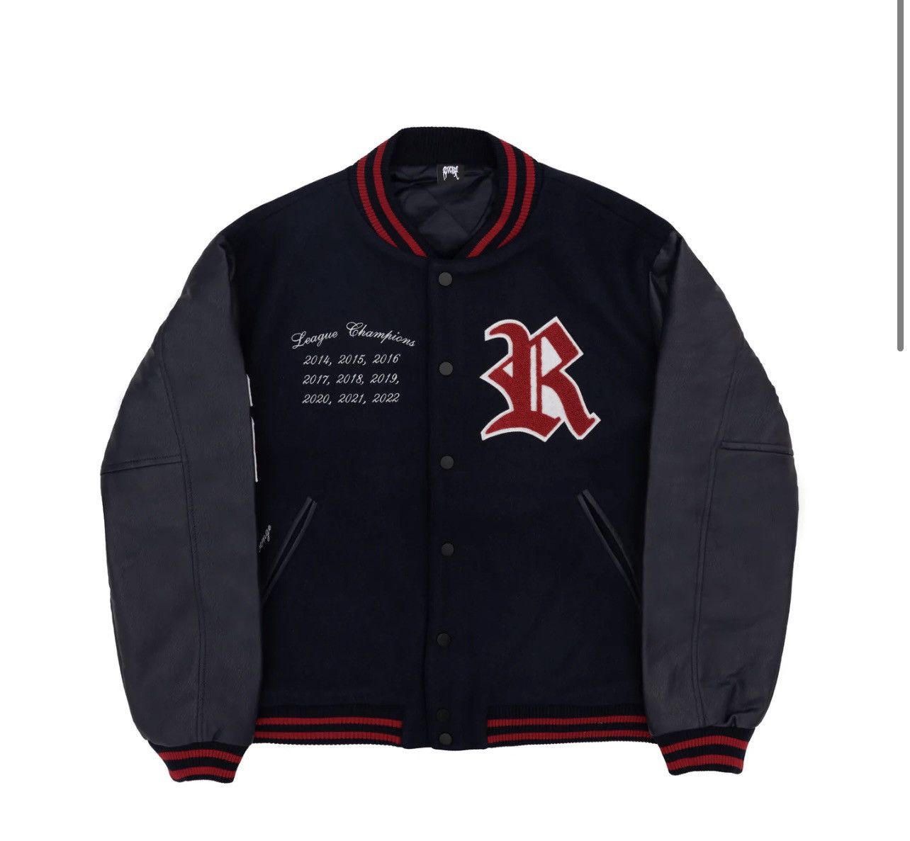 Revenge Revenge Navy Rottweiler Varsity Jacket Size US L / EU 52-54 / 3 - 1 Thumbnail
