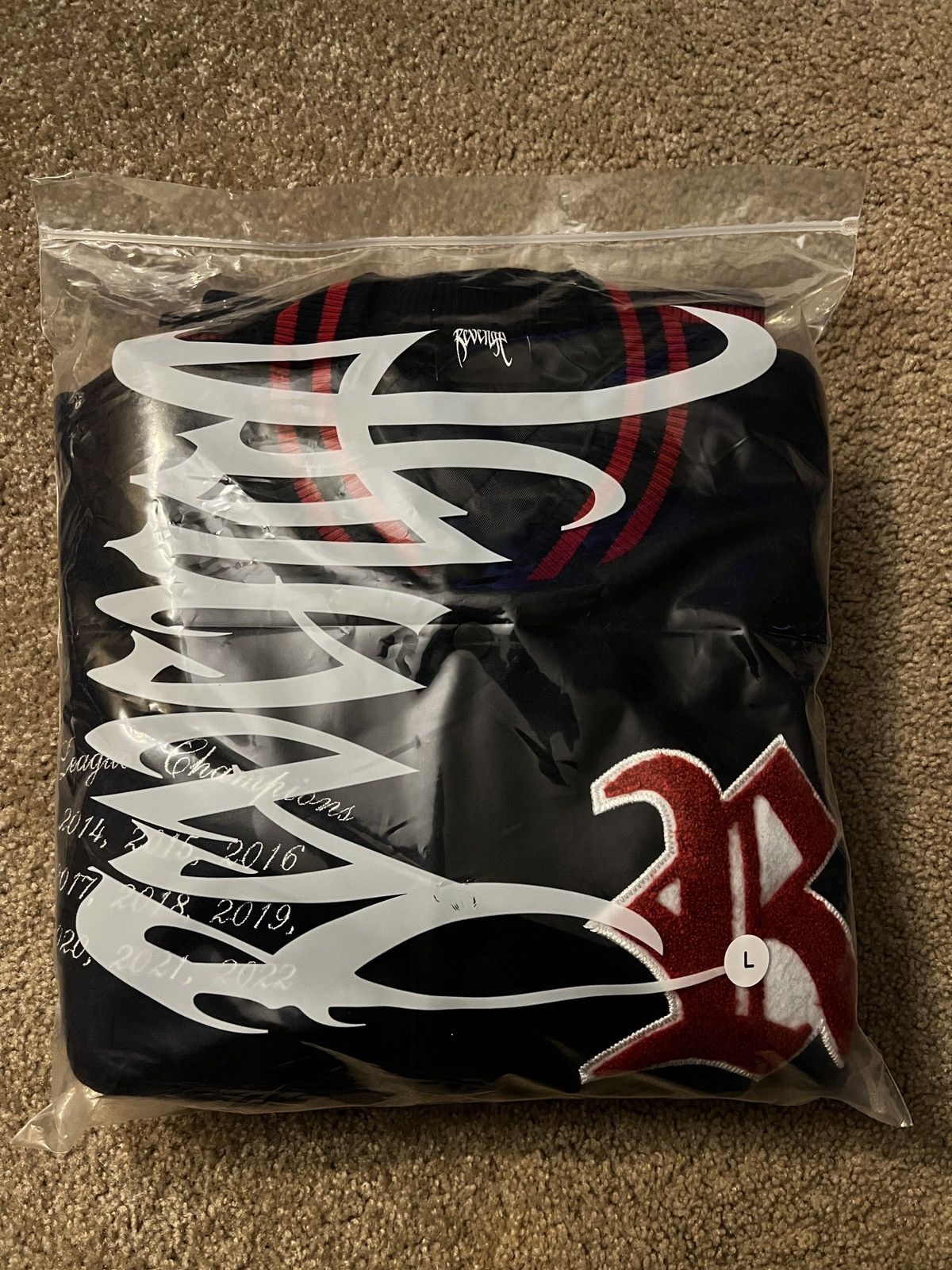 Revenge Revenge Navy Rottweiler Varsity Jacket Size US L / EU 52-54 / 3 - 4 Thumbnail