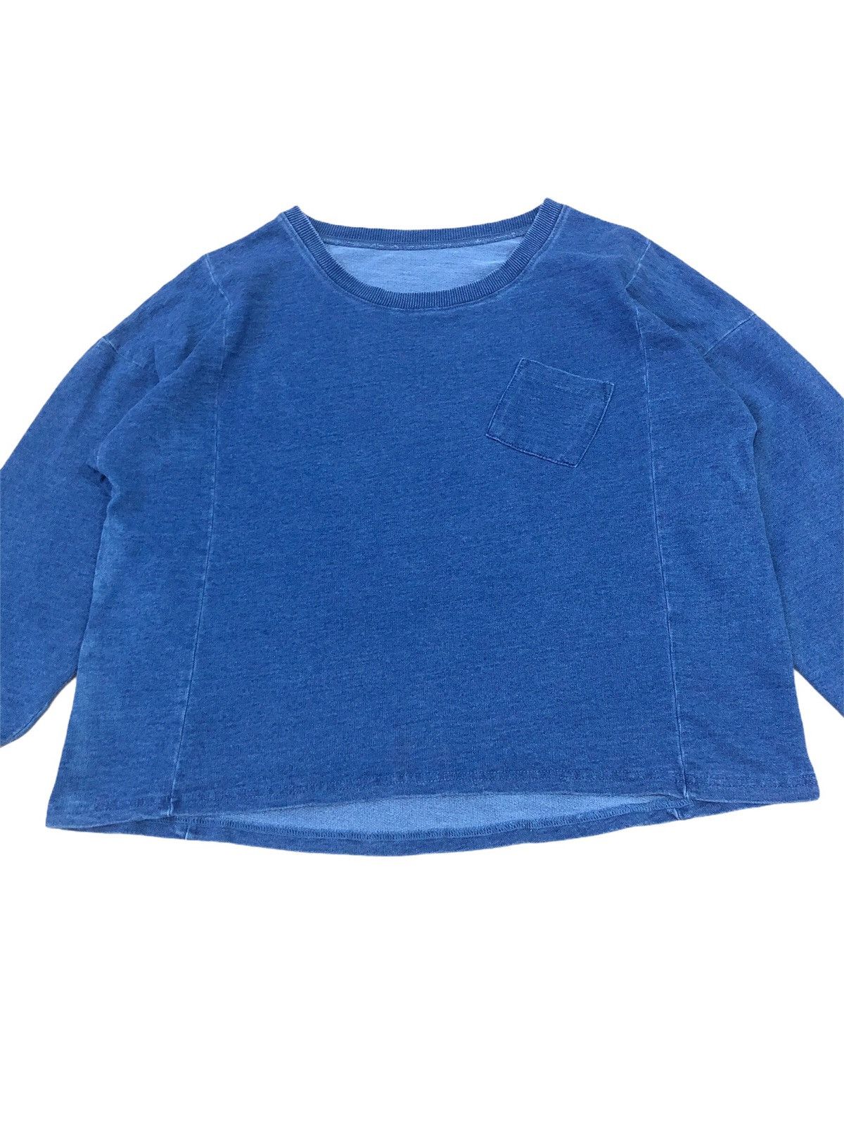 image of Vintage Indigo Light Sweatshirt Kapital Style Design, Women's (Size Small)