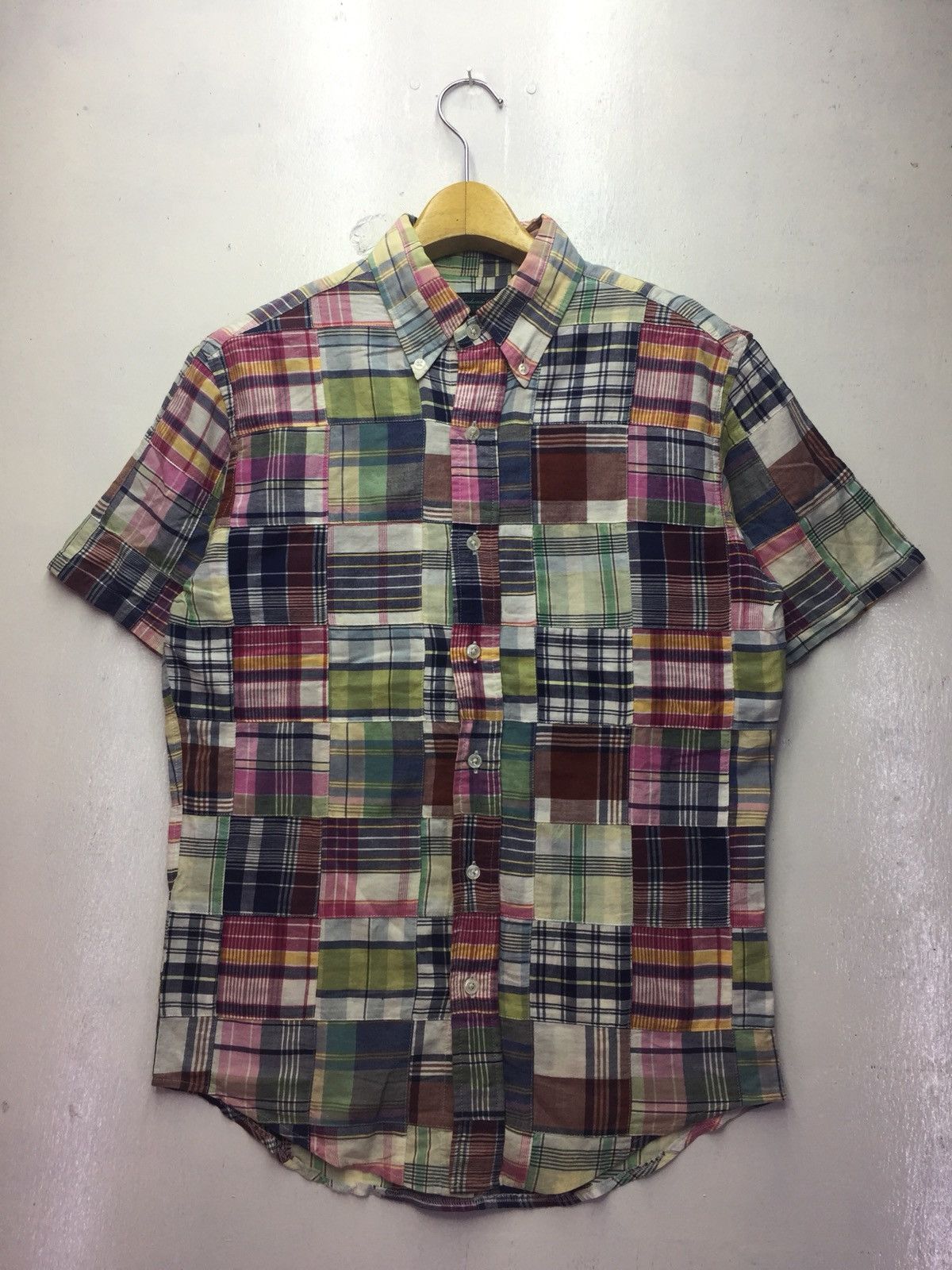 Designer × Japanese Brand × Warehouse Warehouse & Co Made in Japan Patchwork Shirt Size US S / EU 44-46 / 1 - 1 Thumbnail