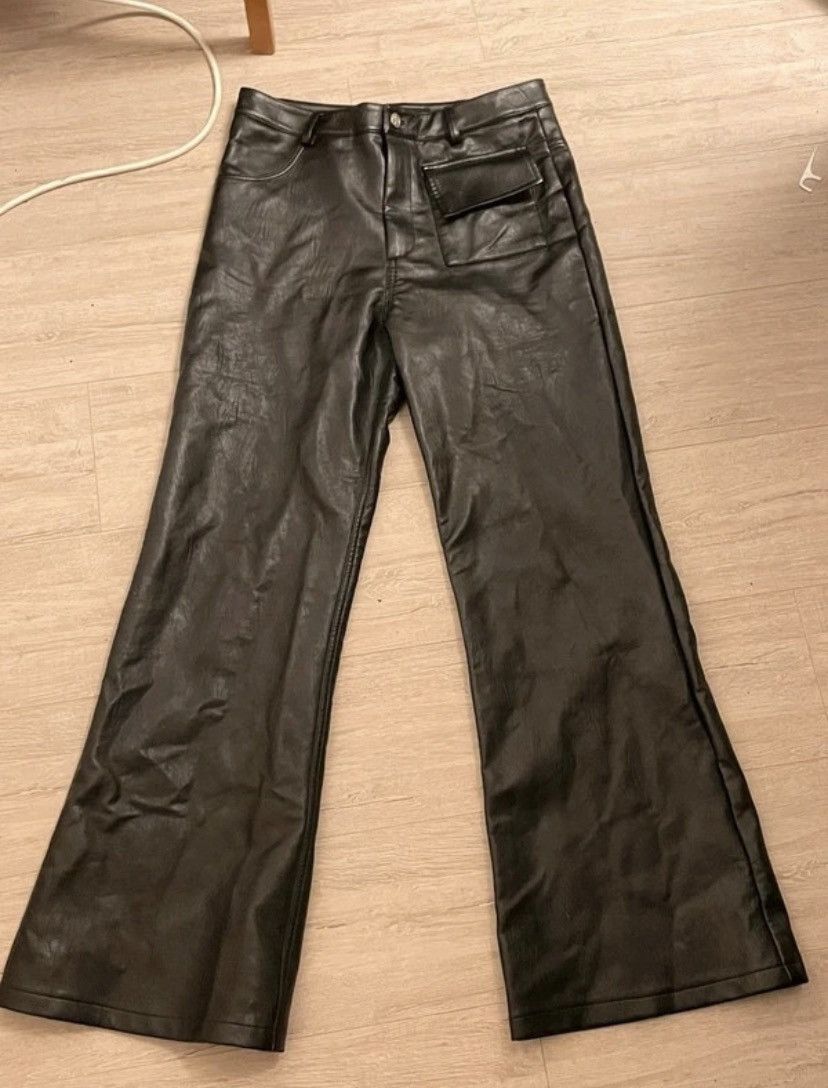 Ranger Cartel Black Flared Leather Pants | Grailed