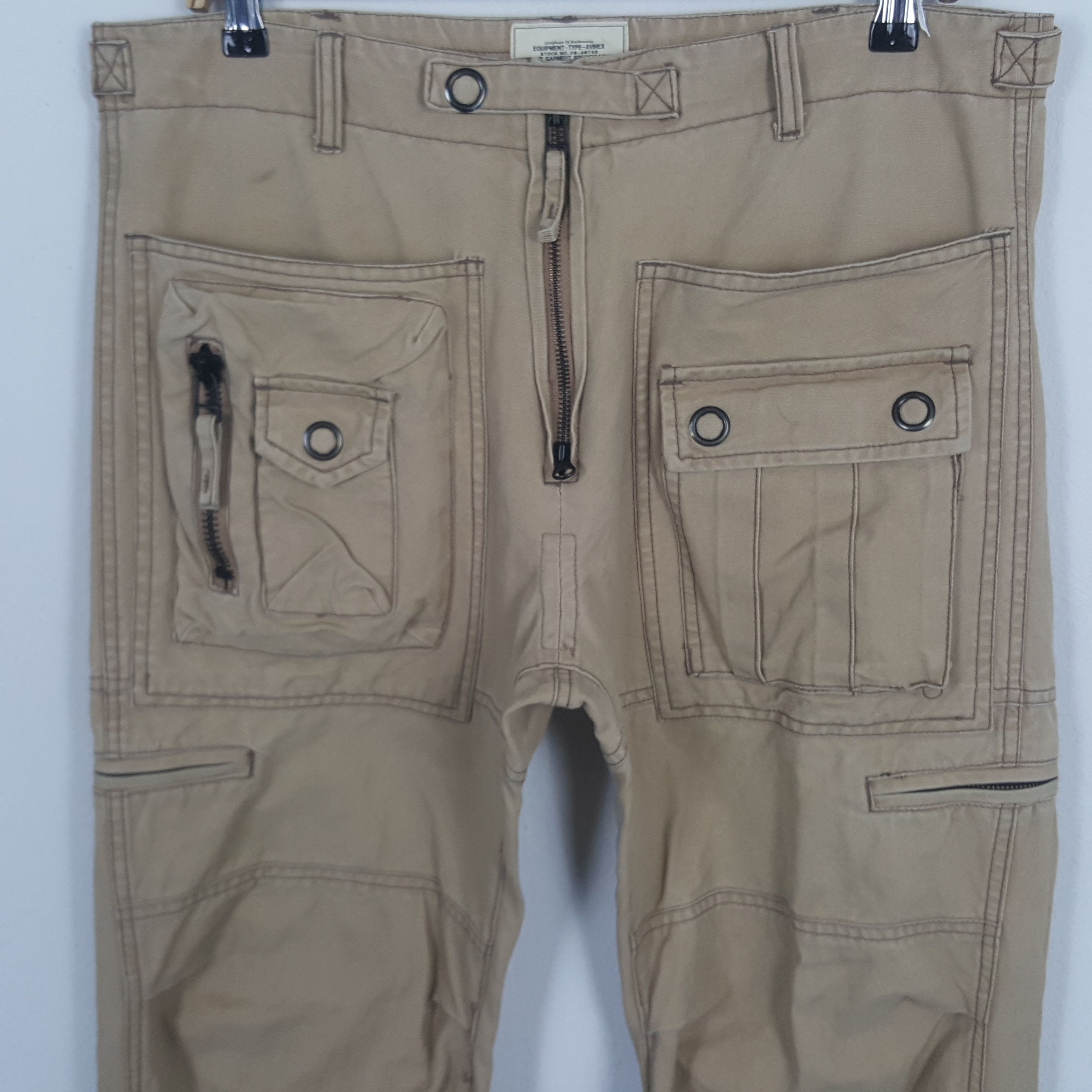 Avirex × Japanese Brand × Vintage Vintage Avirex Japan Punk Style Cargo Pants Size US 36 / EU 52 - 2 Thumbnail