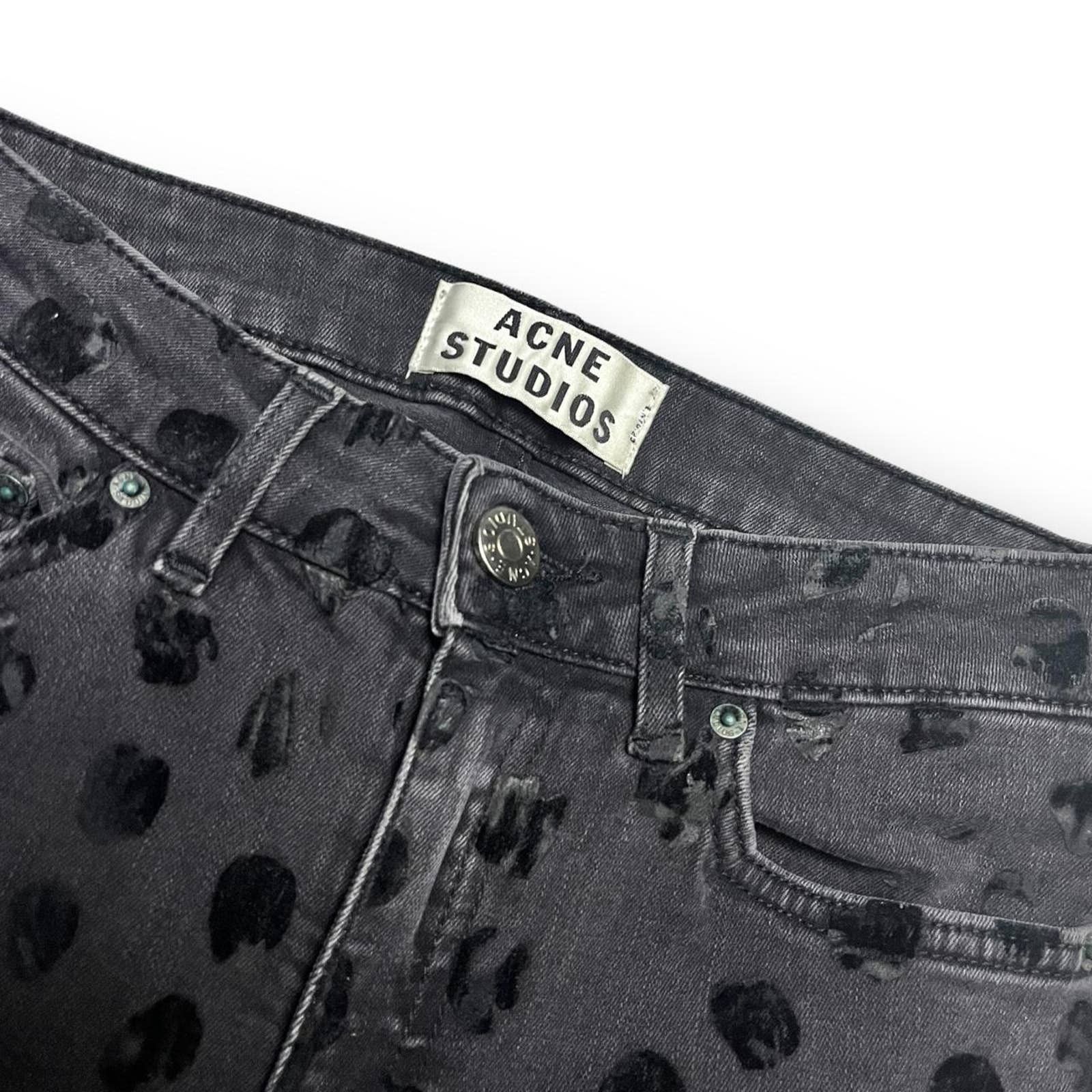 Acne Studios Acne Studios Mid-Rise Skinny Leg Luxury Designer Denim Jeans Size 24" / US 00 / IT 34 - 2 Thumbnail