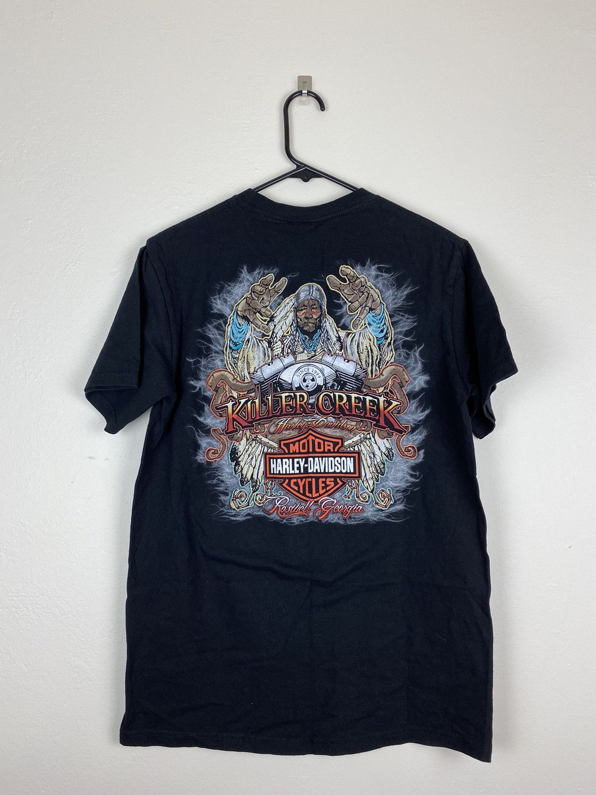 Harley Davidson Harley Davidson Black T shirt Skull Georgia Size US M / EU 48-50 / 2 - 8 Thumbnail