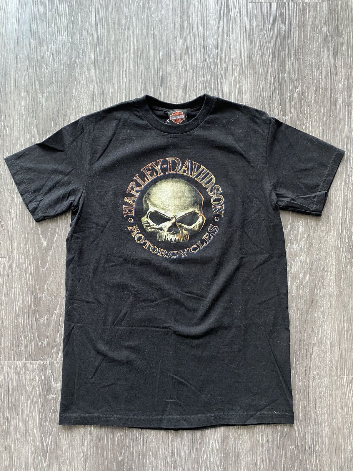 Harley Davidson Harley Davidson Black T shirt Skull Georgia Size US M / EU 48-50 / 2 - 2 Thumbnail